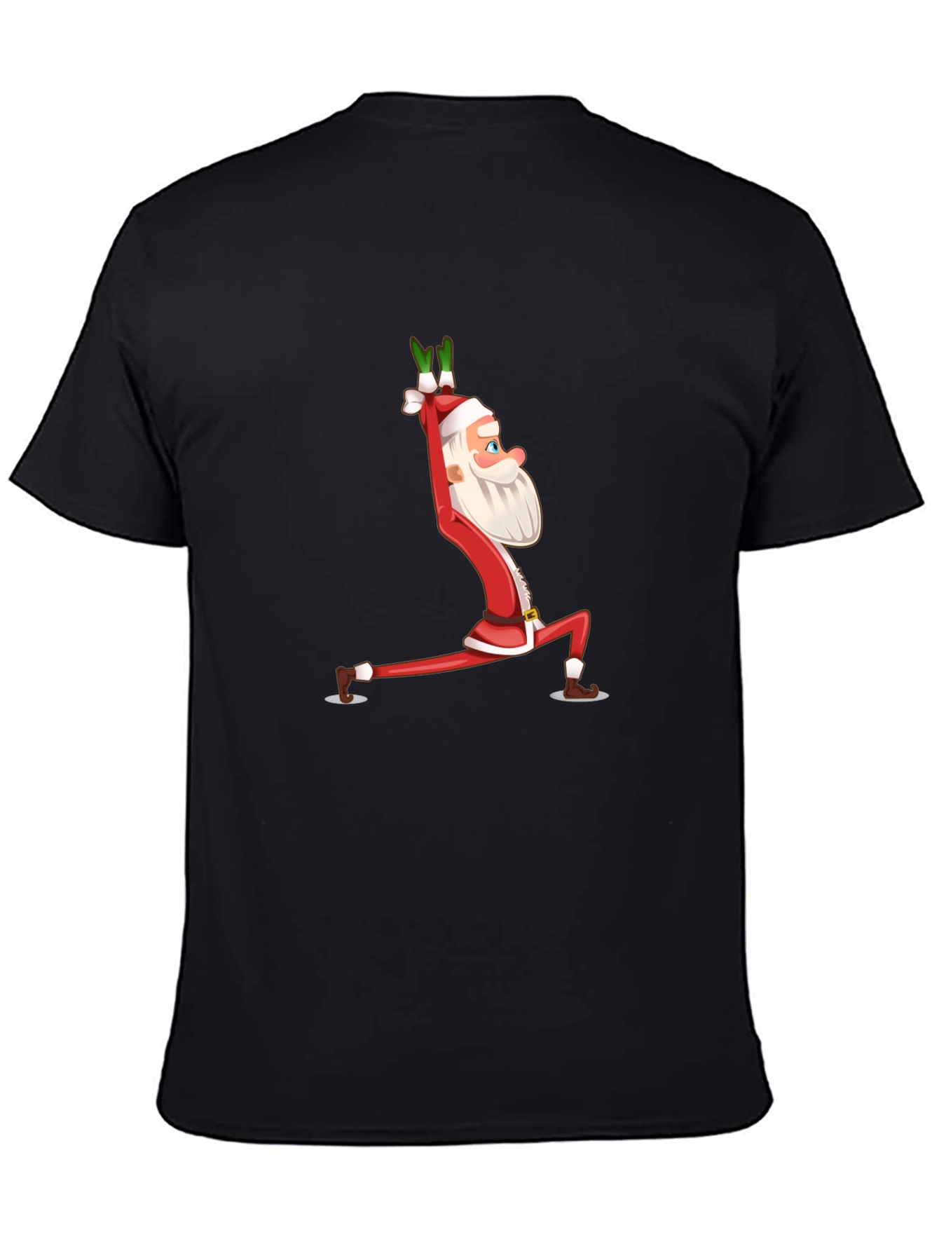 Yoga Santa T-Shirt - Festive Christmas Tee