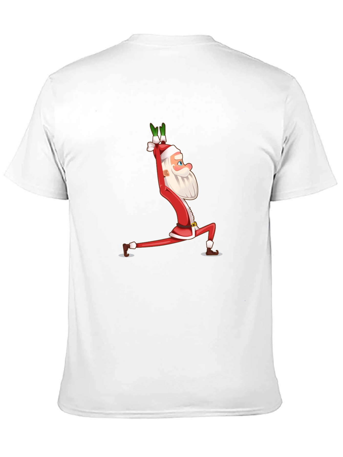Yoga Santa T-Shirt - Festive Christmas Tee