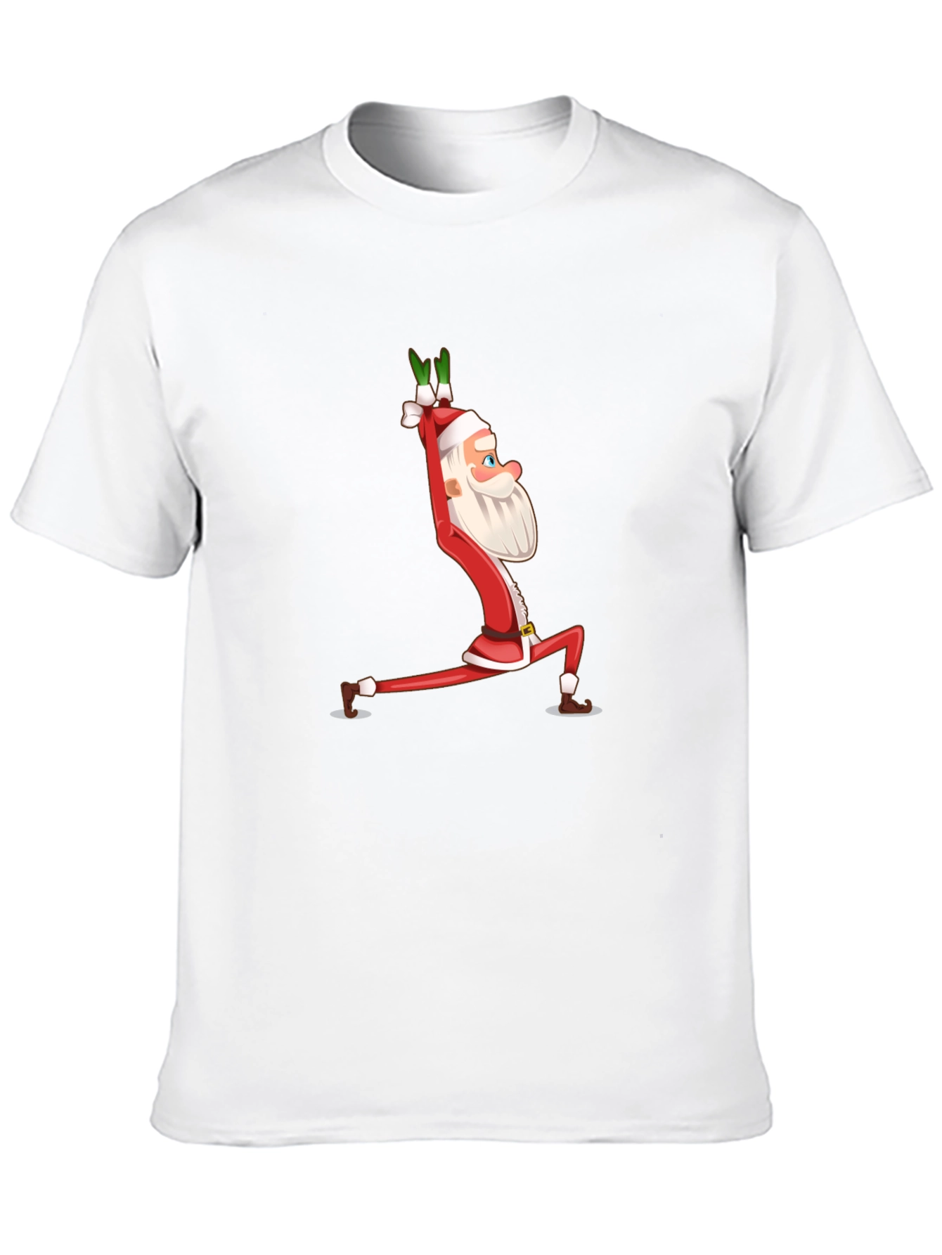 Yoga Santa T-Shirt - Festive Christmas Tee