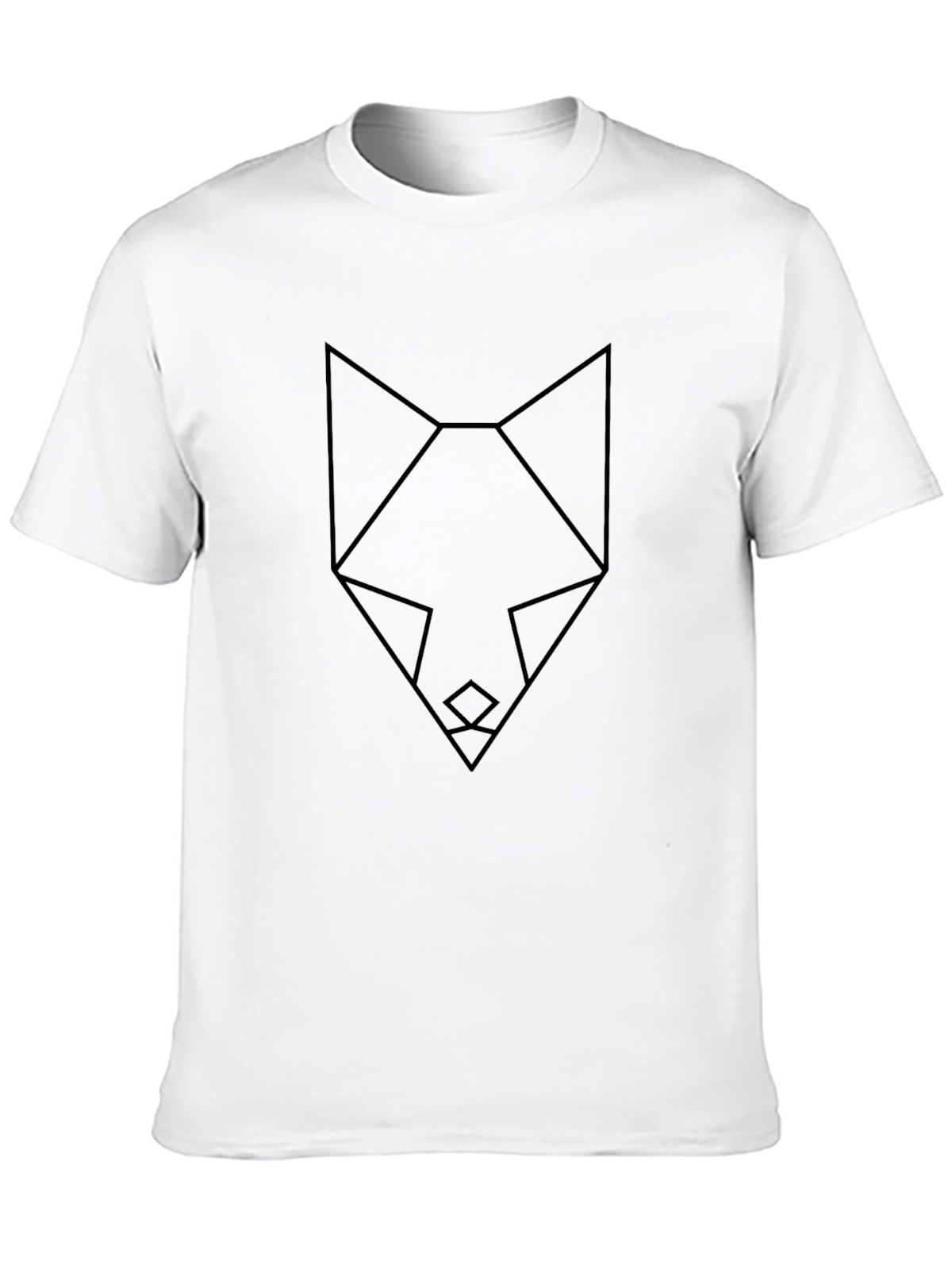 Geometric Fox Tee - Modern Minimalist Design