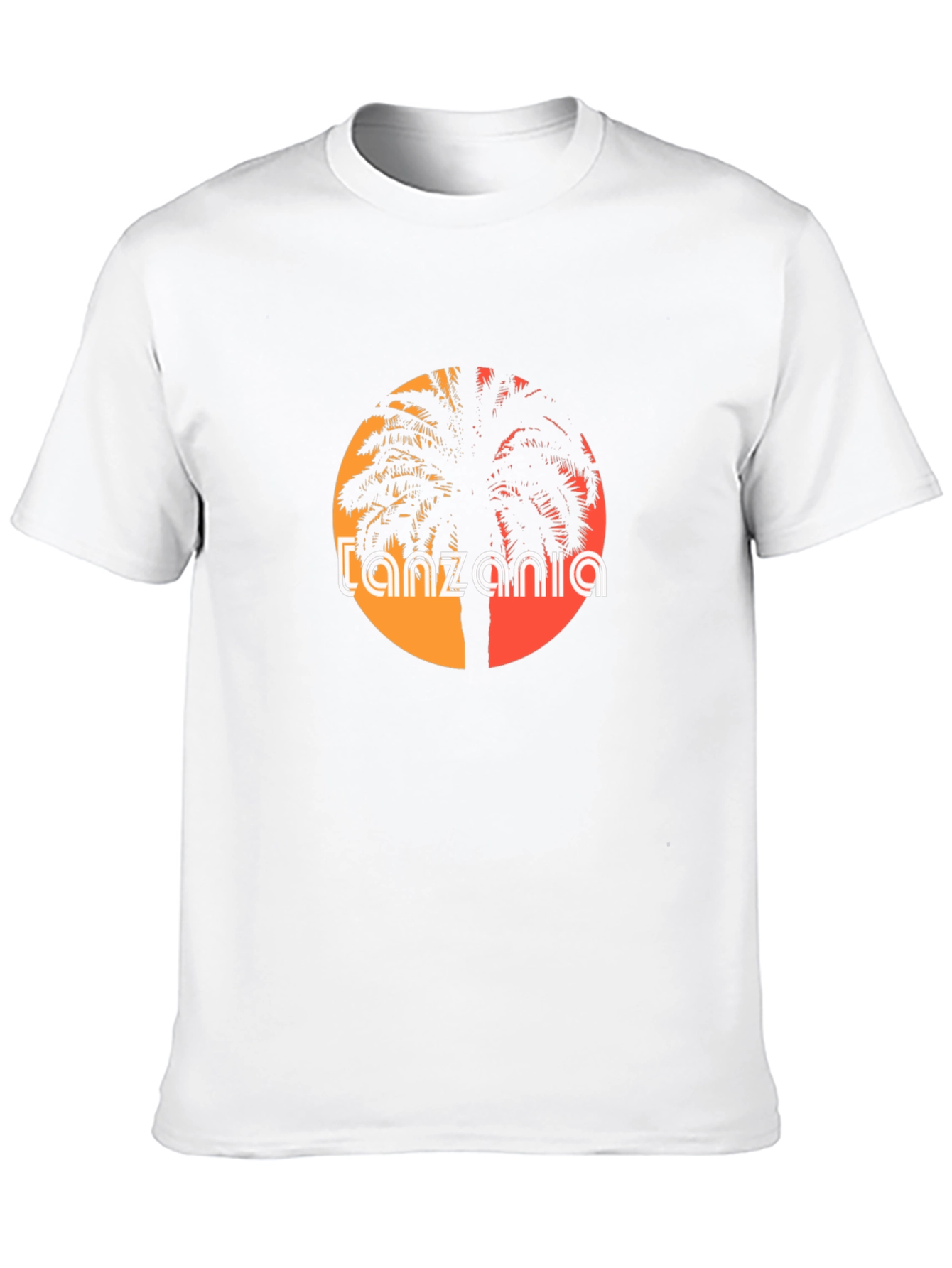 Tanzania Palm Graphic T-Shirt - Island Style