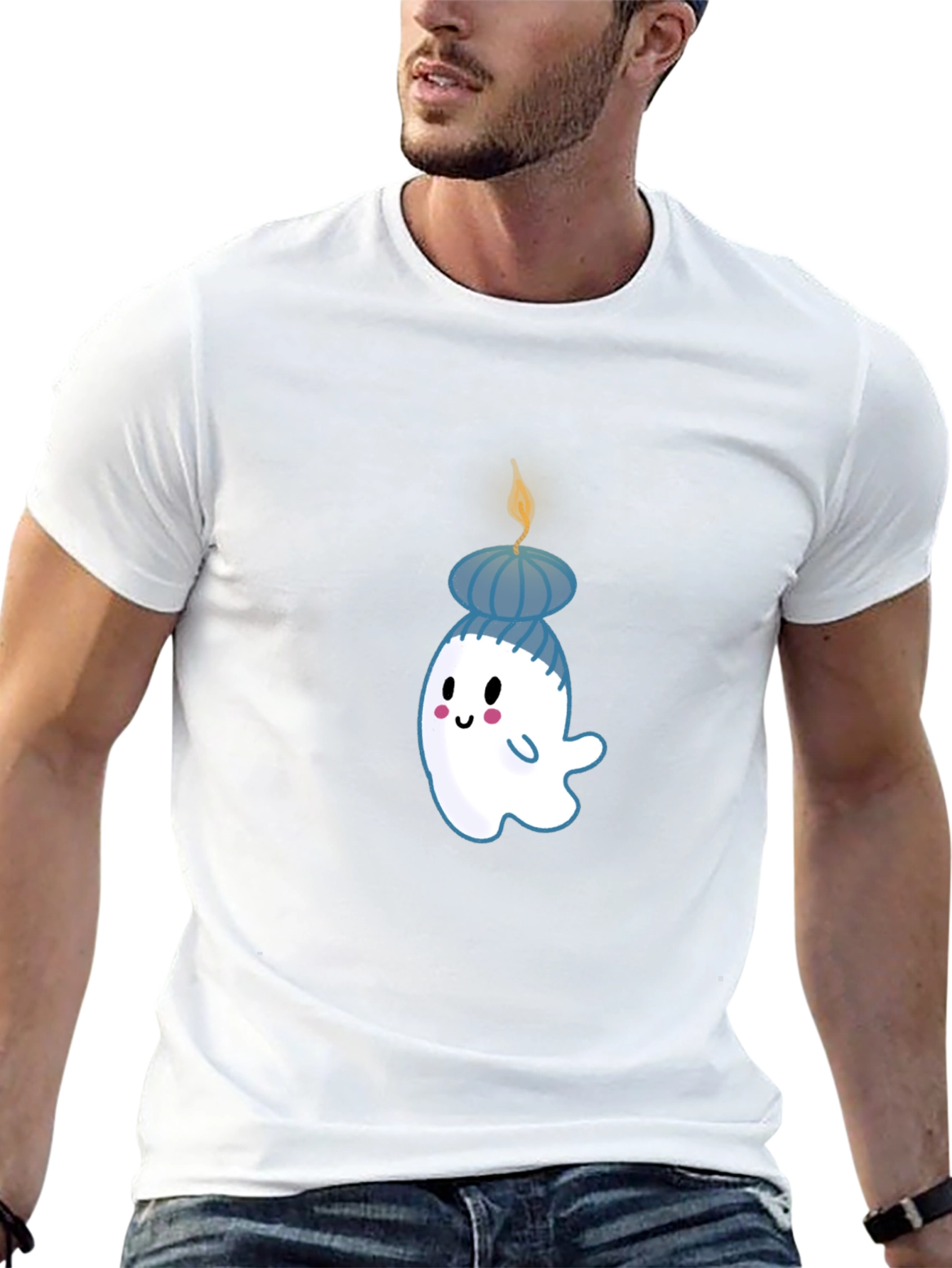 Ghost Candle T-Shirt - Cute & Unique