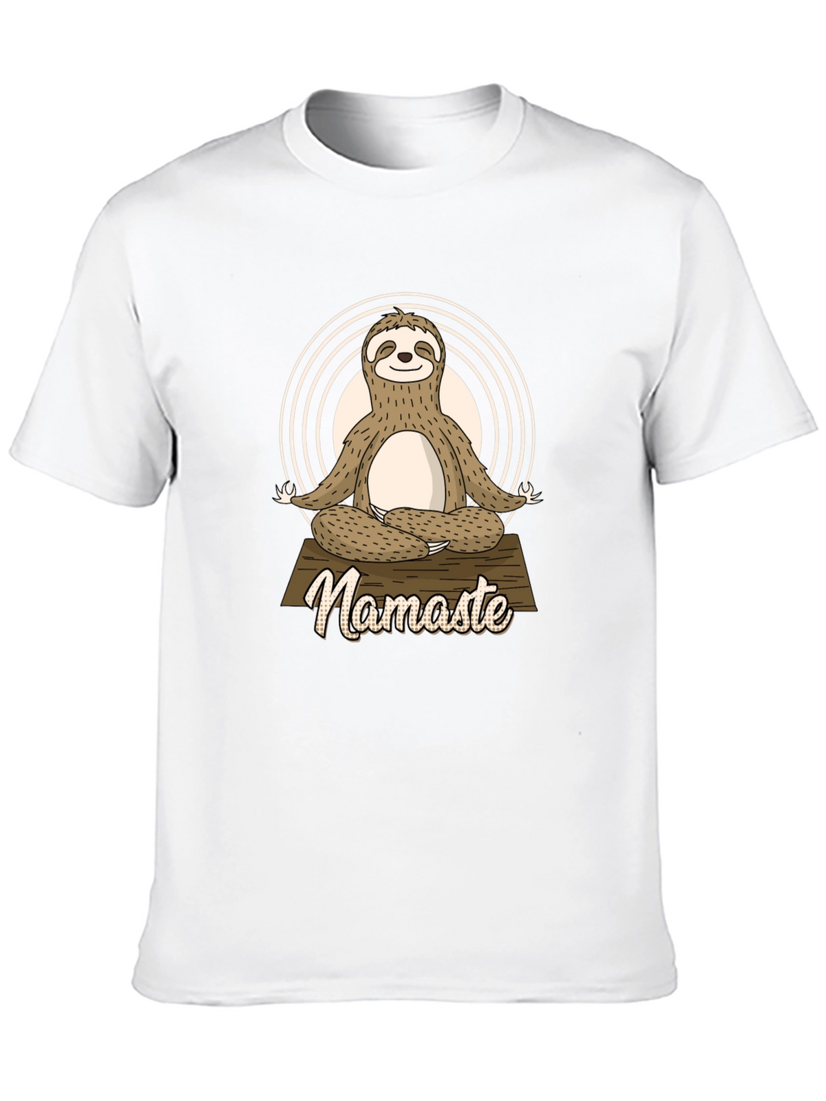 Namaste Sloth Yoga Black T-Shirt