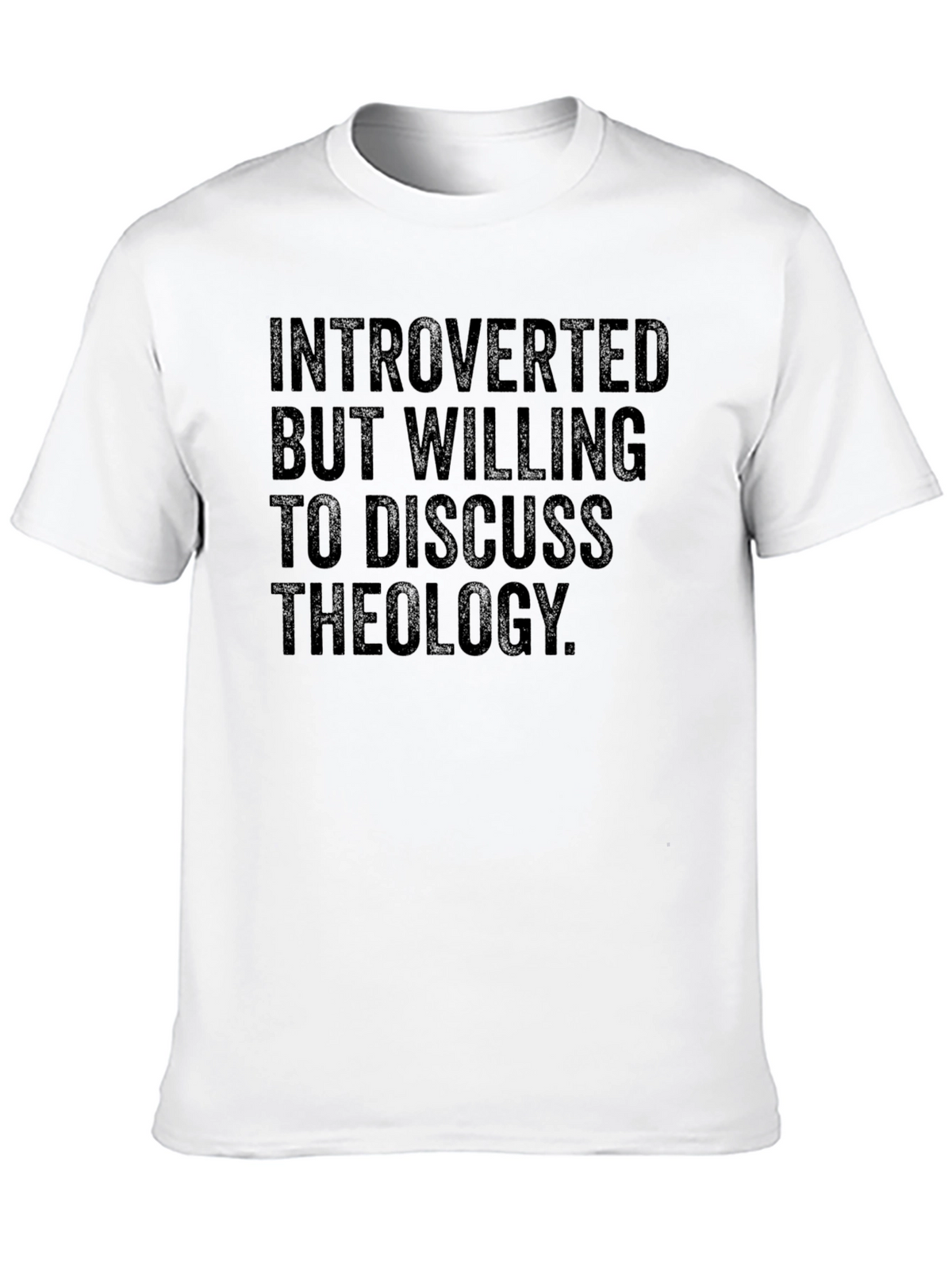 Introverted Theology T-Shirt - Black Graphic Tee