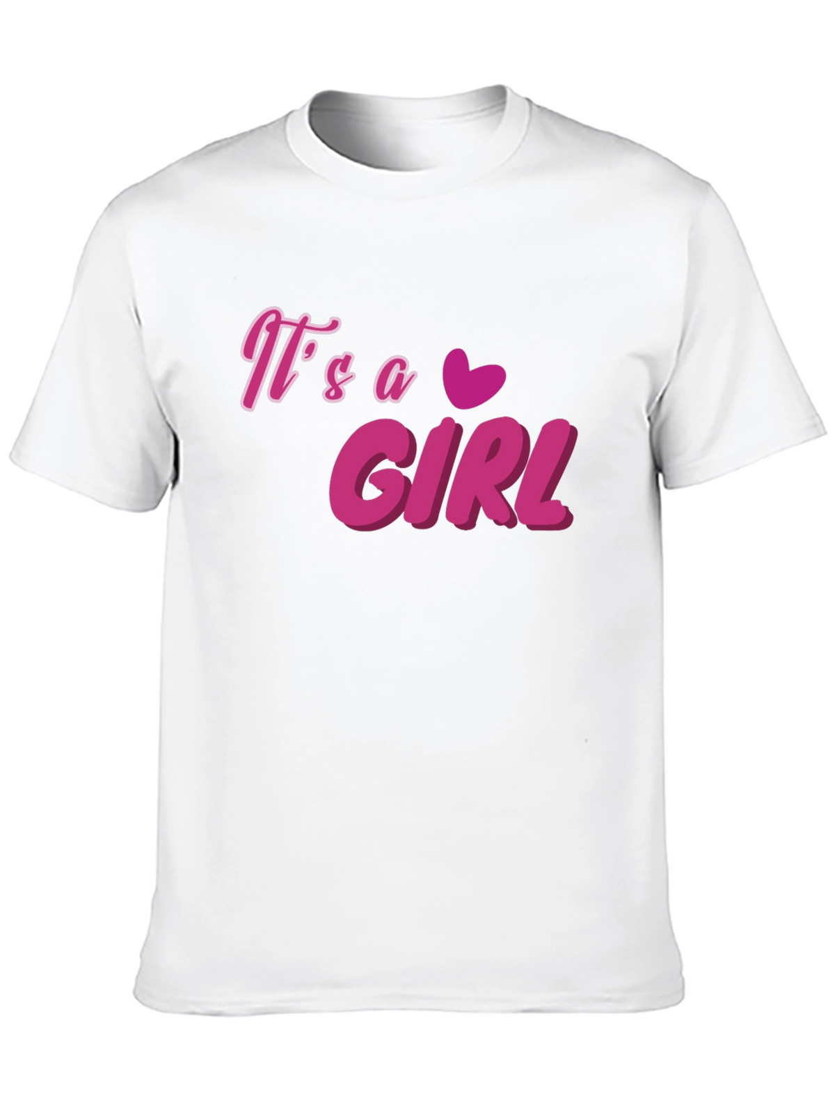 Its a Girl T-Shirt - Pink Graphic Tee
