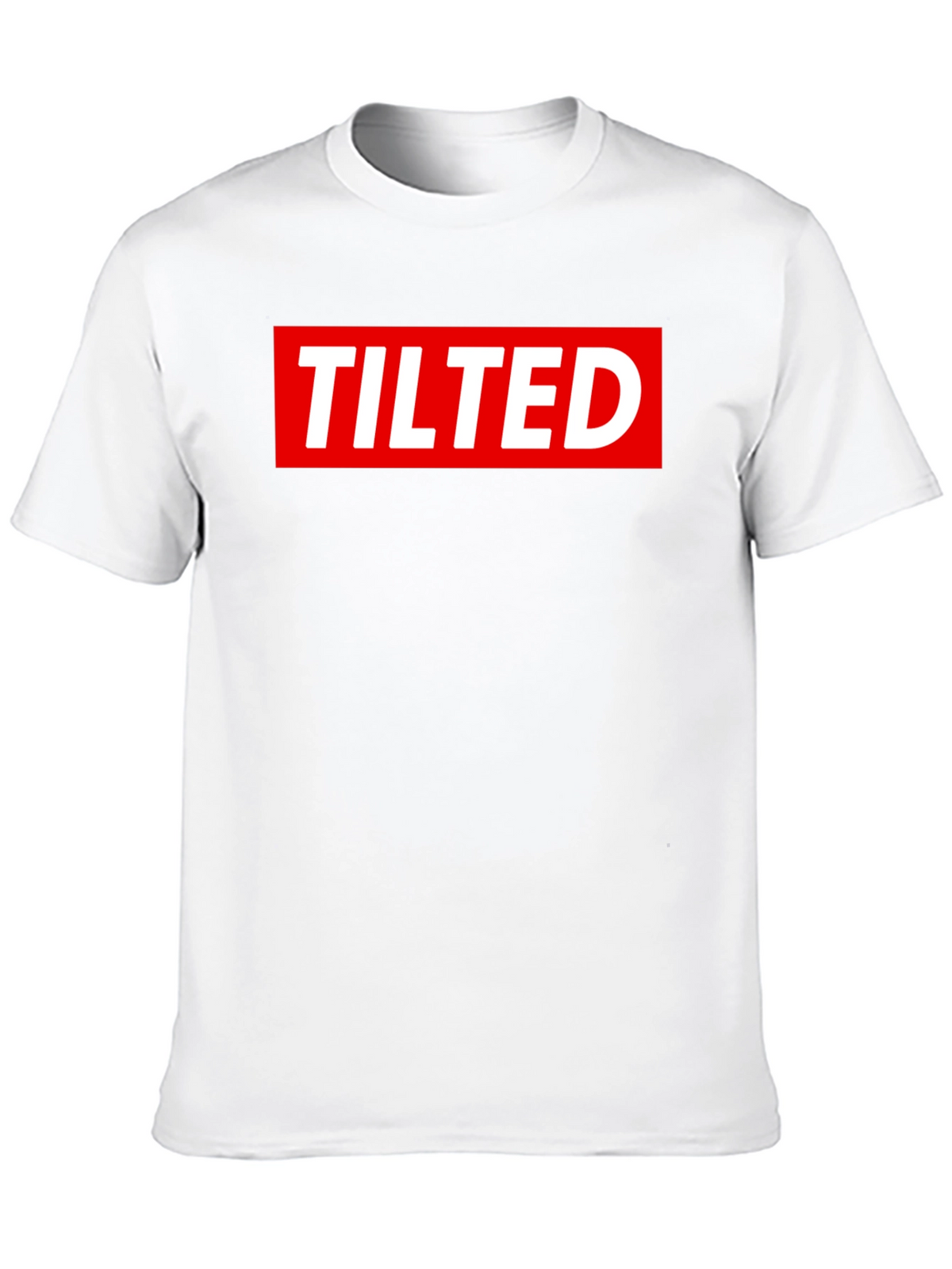 Tilted Logo Graphic Tee - Black