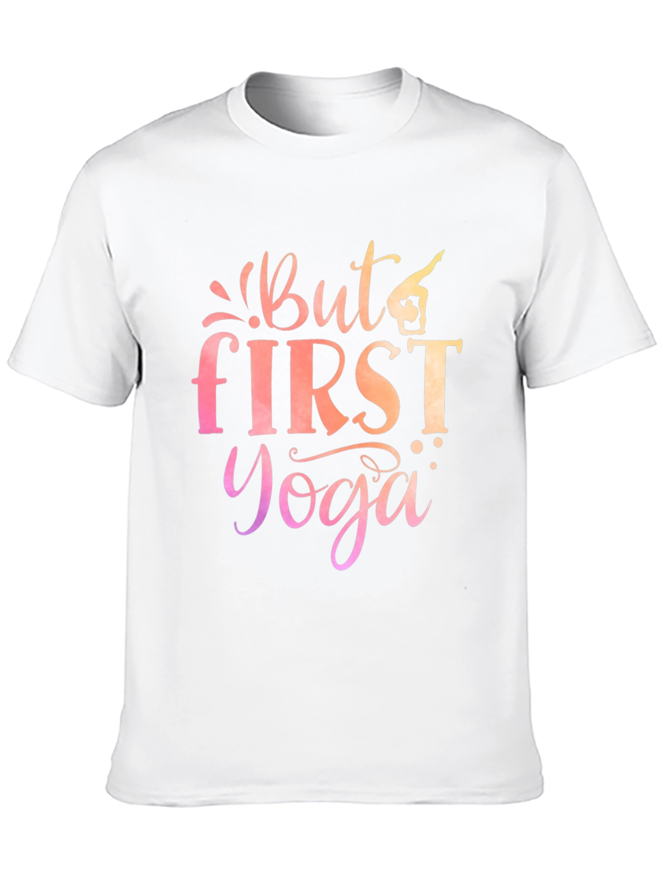But First Yoga Graphic Tee - Mens Black T-Shirt