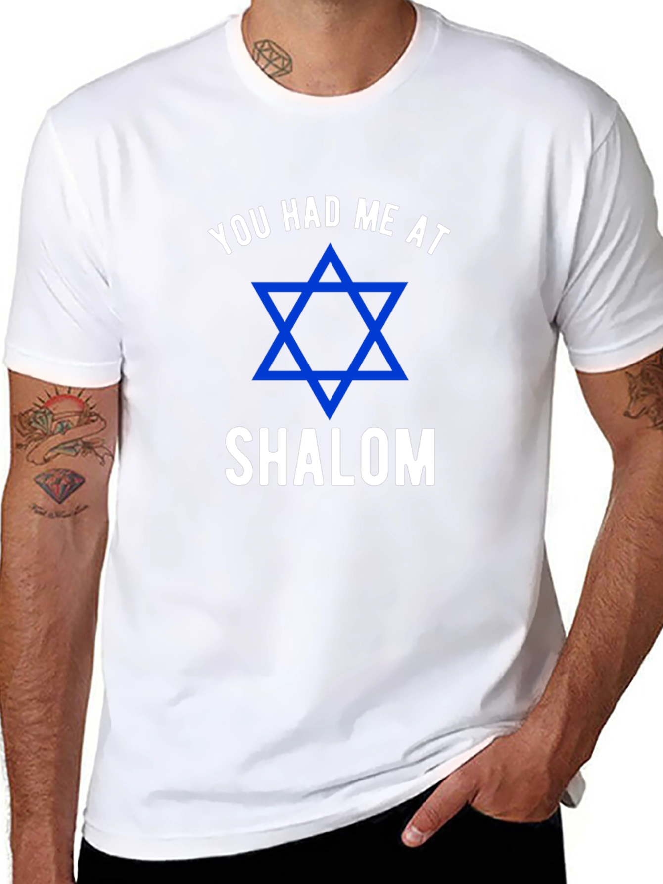 You Had Me at Shalom Jewish Star T-Shirt