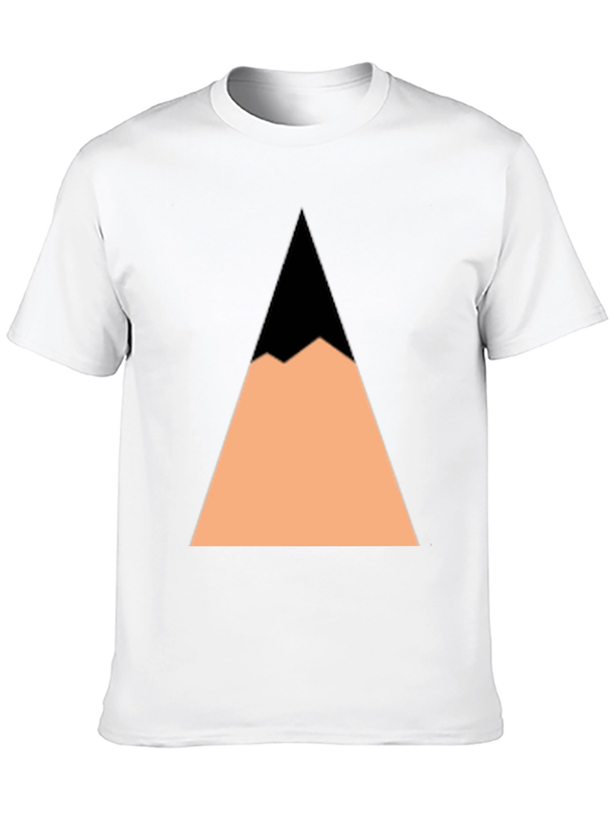 Geometric Mountain Peak Black T-Shirt