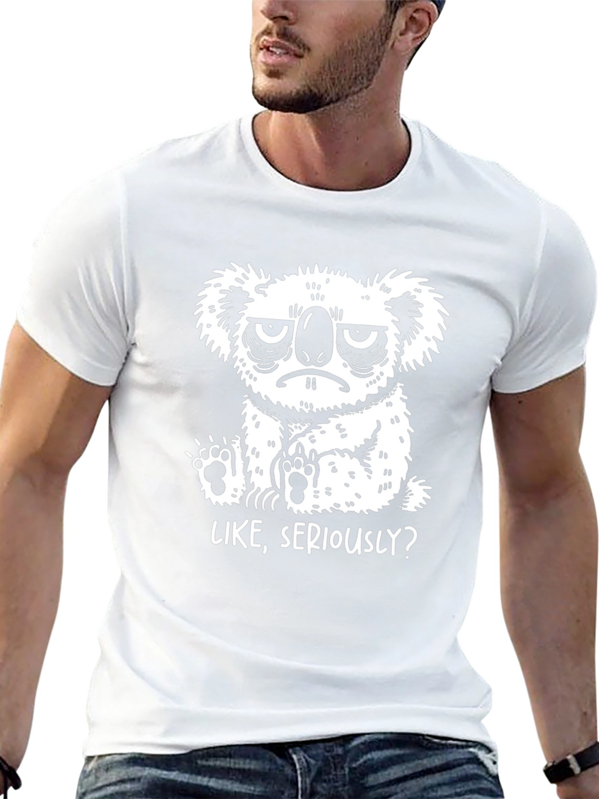 Grumpy Koala T-Shirt - Like Seriously?