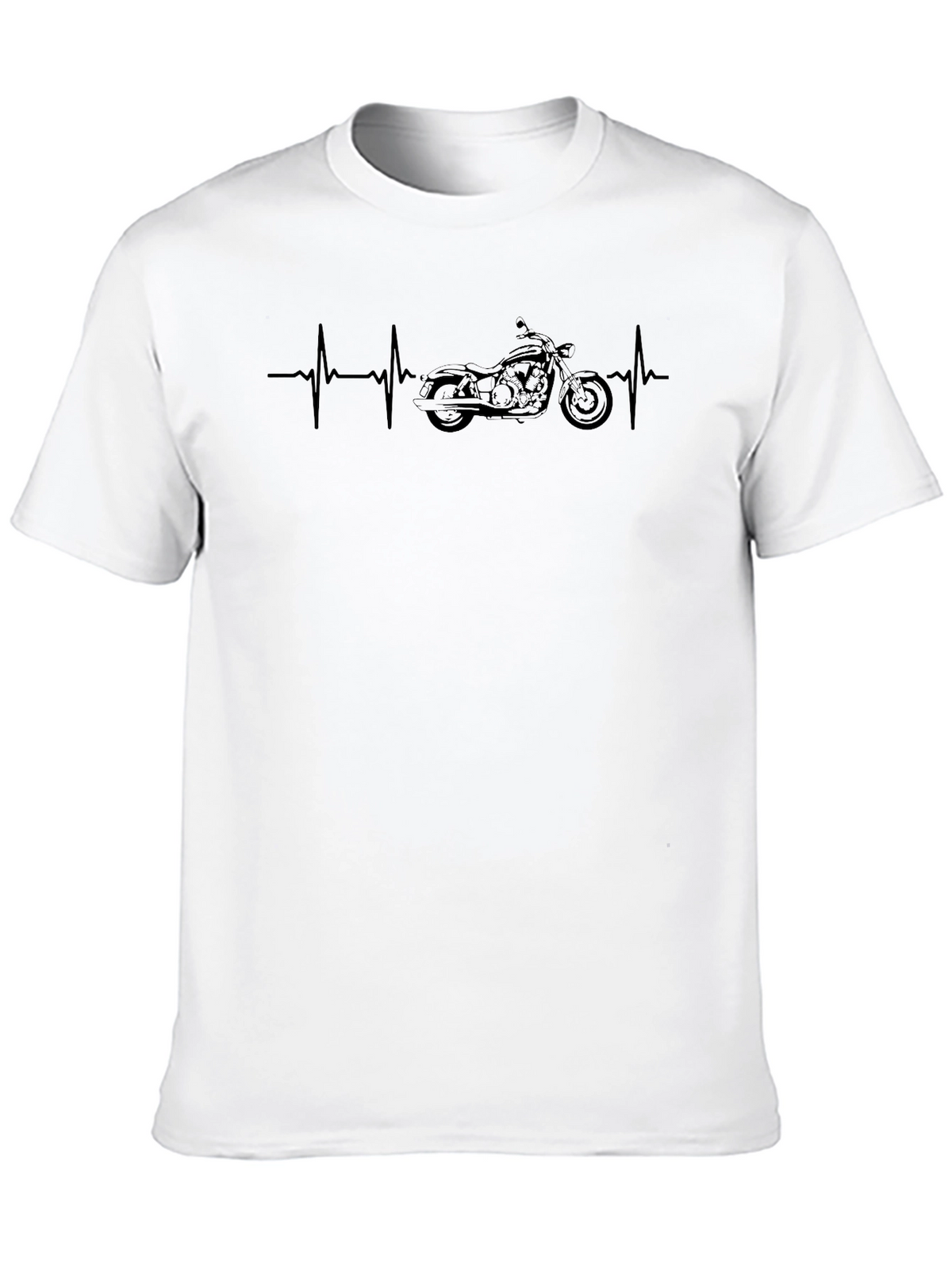 Motorcycle Heartbeat T-Shirt - Ride Your Passion