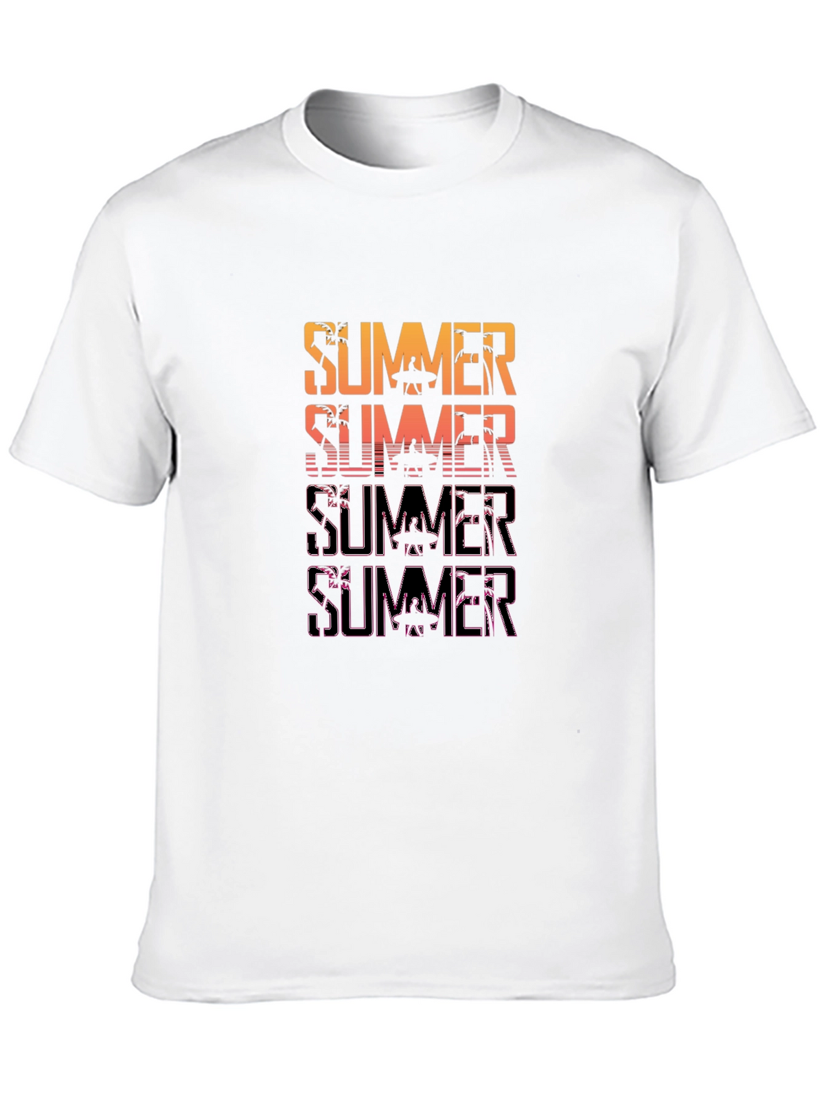Summer Vibes Graphic Tee - Retro Beach Design