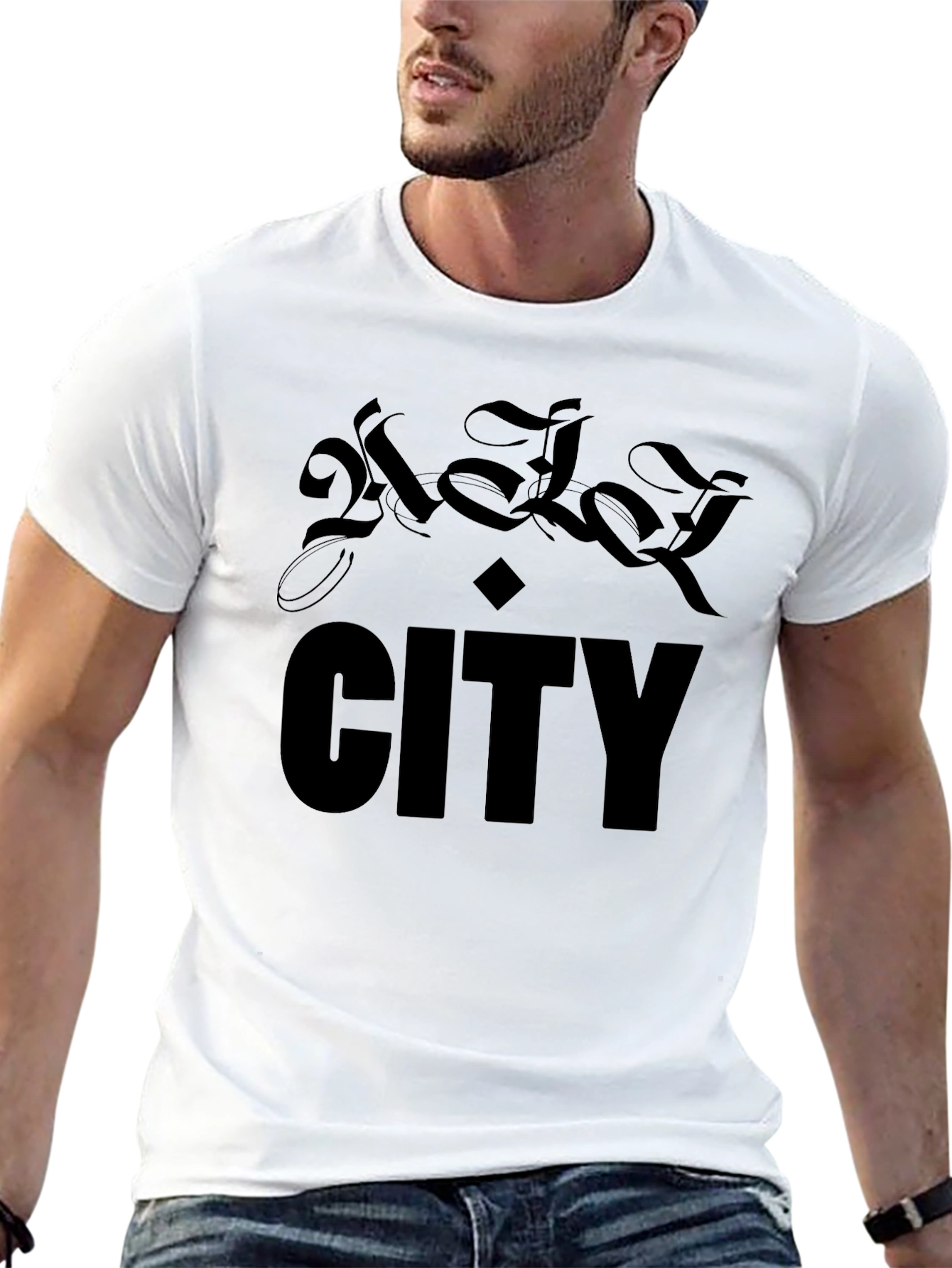 Black City Graphic Print T-Shirt