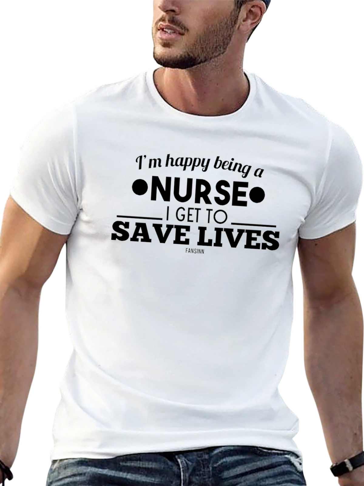 Nurse Life Tee: Im Happy Being a Nurse T-Shirt