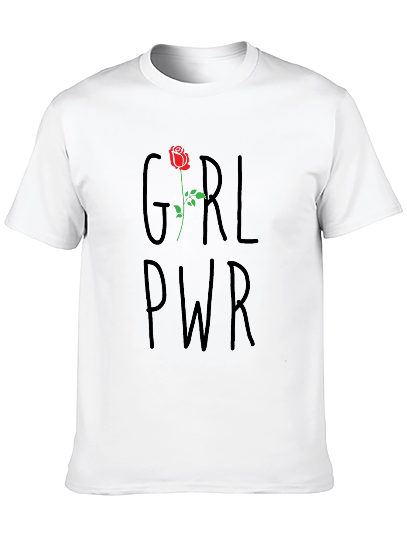 Girl Power Rose Graphic T-Shirt