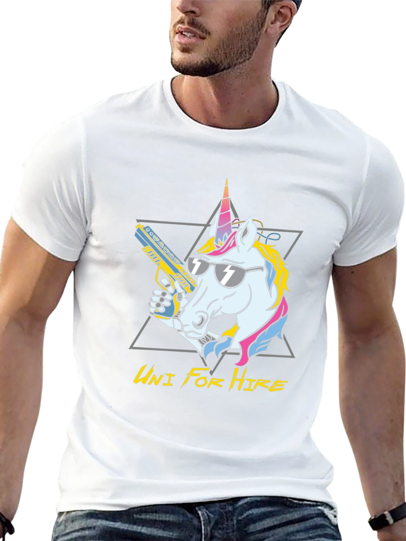 Uni For Hire Black Graphic Tee