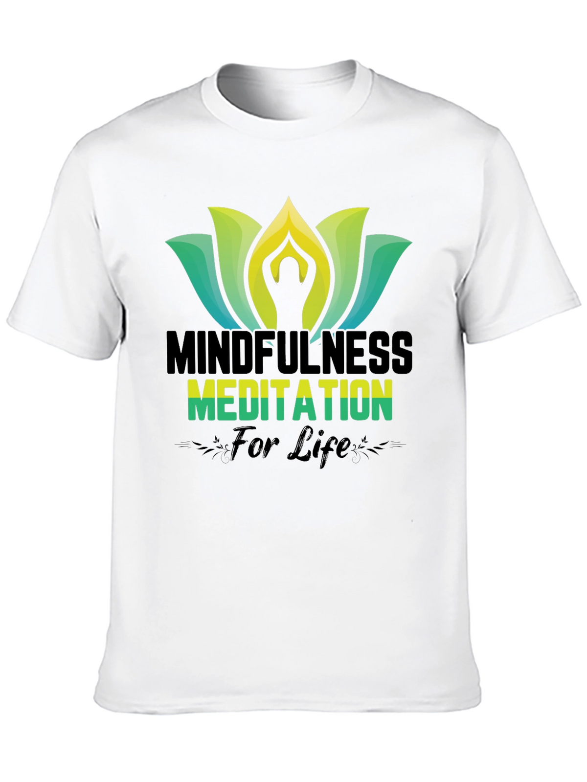 Mindfulness Meditation Black T-Shirt