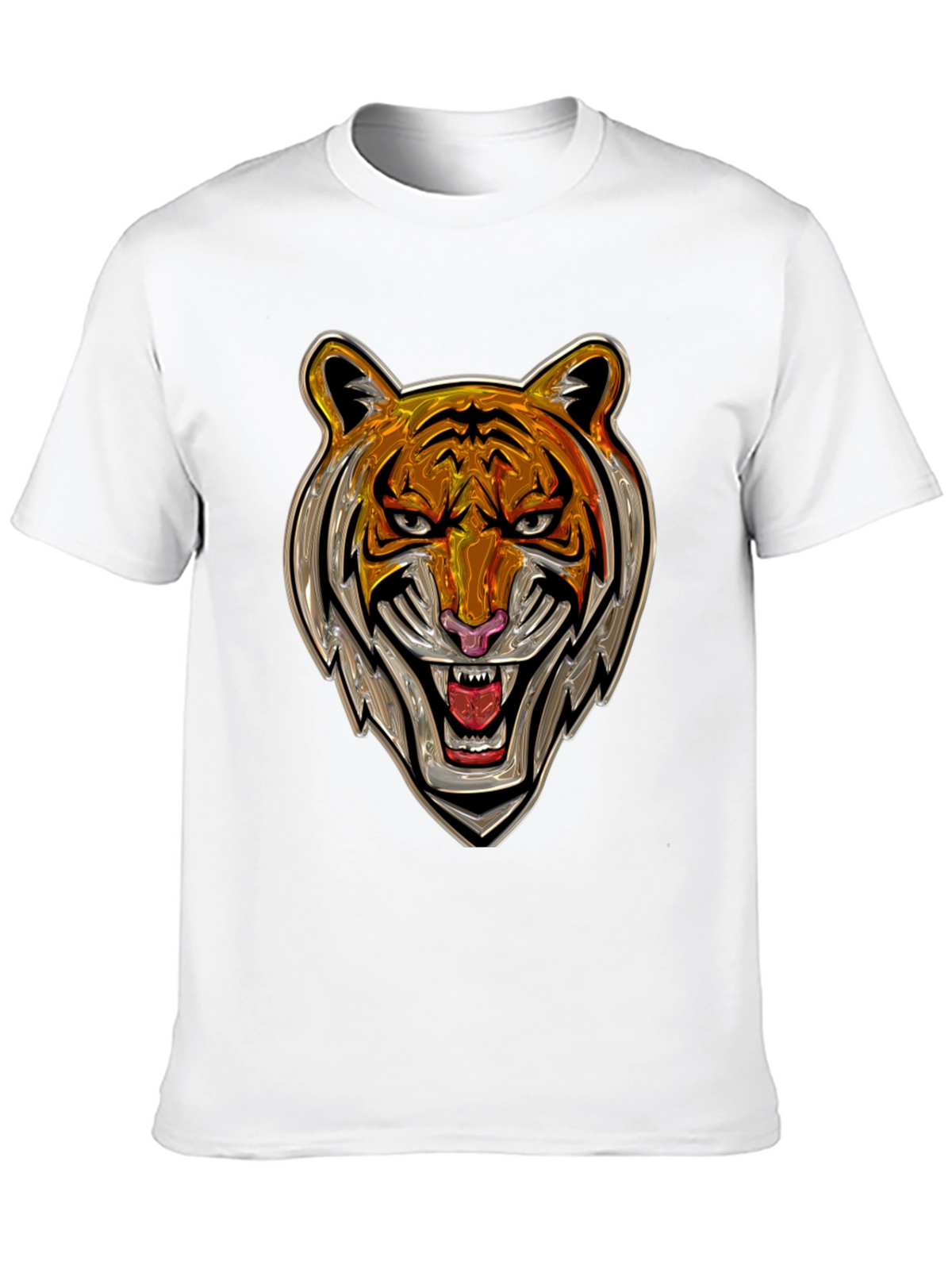 Bold Tiger Graphic T-Shirt - Stylish Animal Print Tee