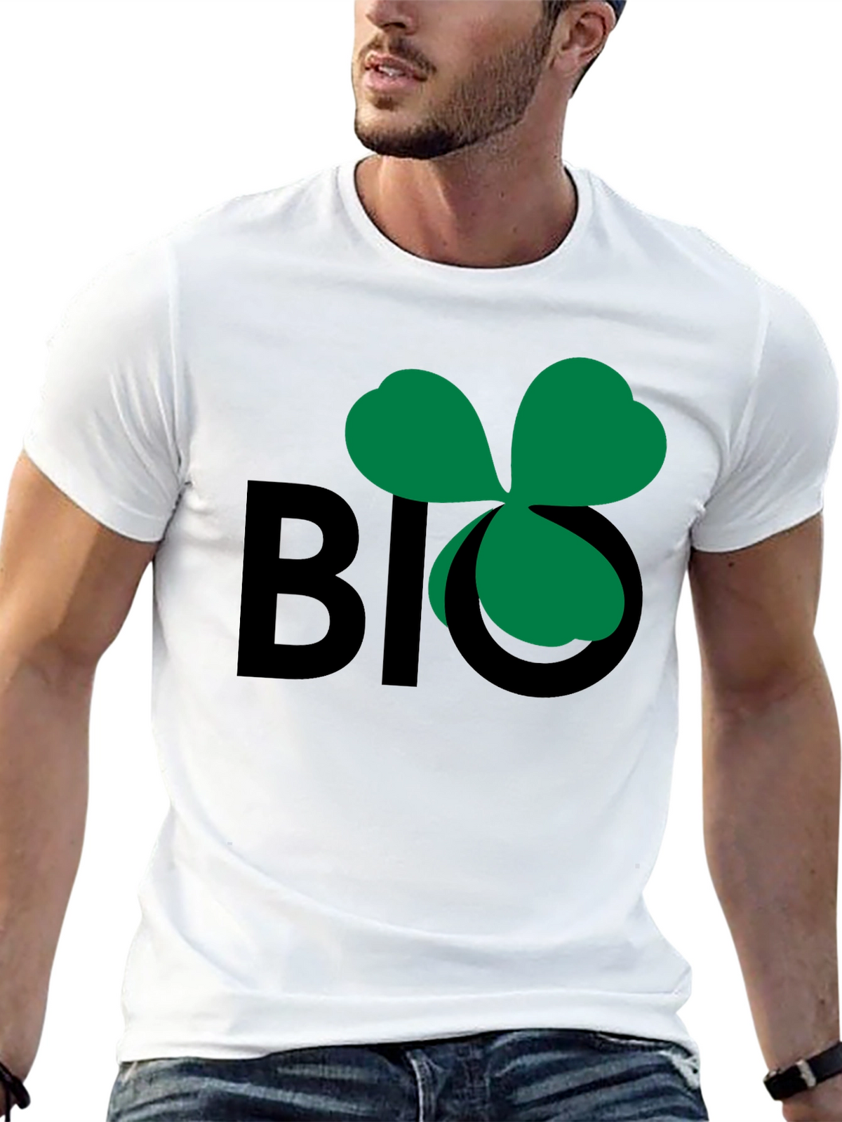 Lucky Big Shamrock Graphic Tee - Soft Cotton Blend