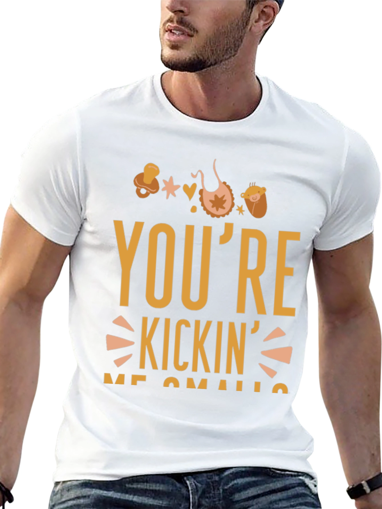 Youre Kickin Me Smalls Black Graphic T-Shirt