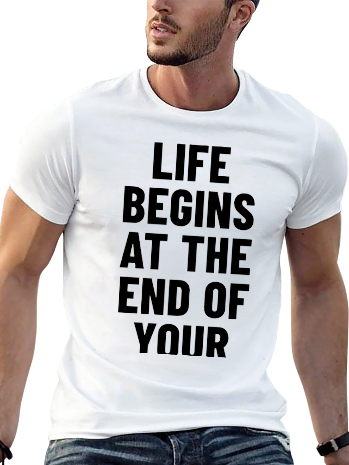 Life Begins T-Shirt - Bold Statement Tee