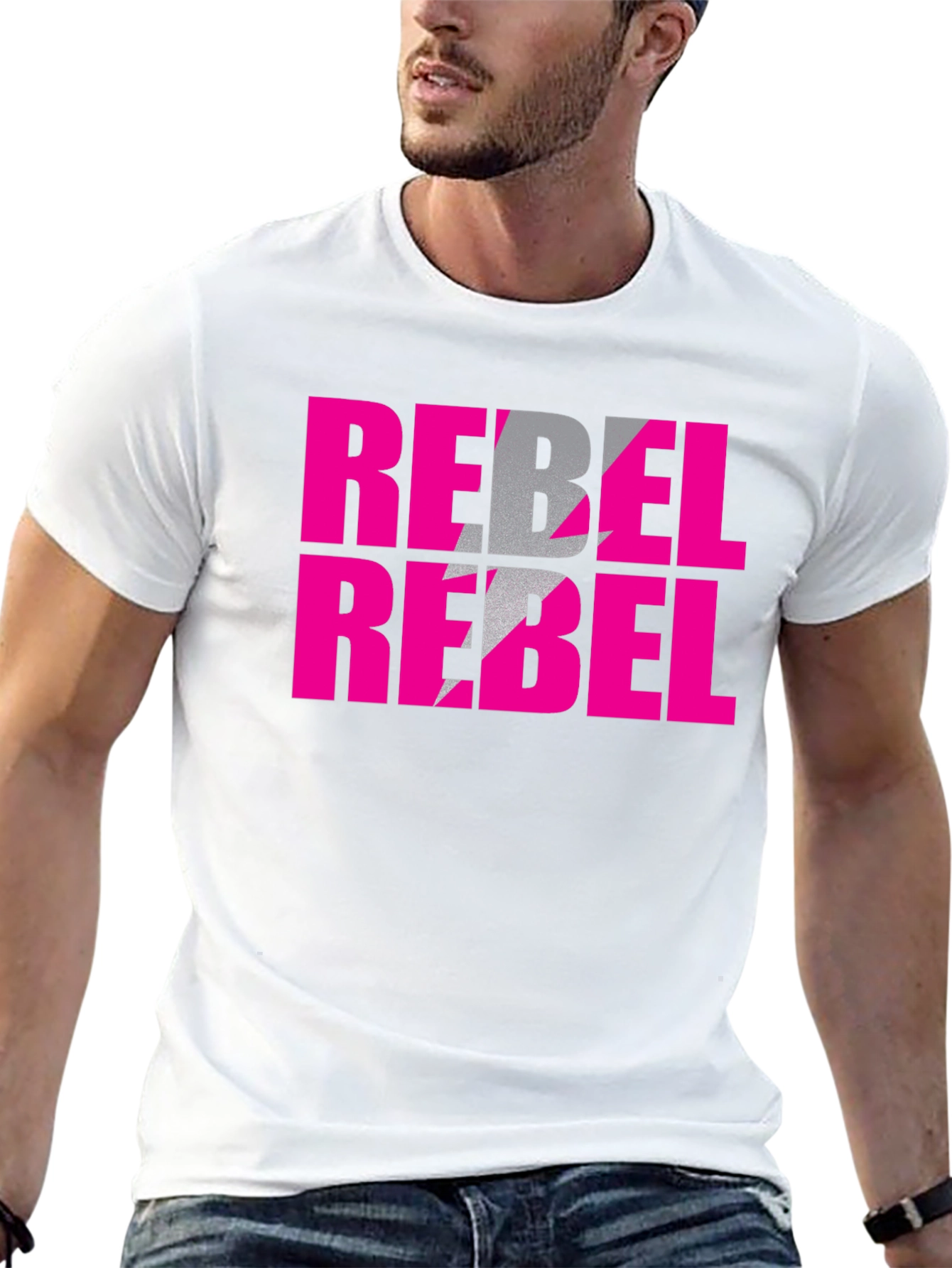Rebel Pink Graphic T-Shirt - Edgy Streetwear