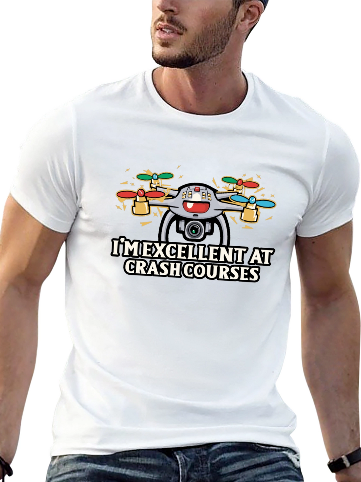 Im Excellent At Crash Courses Drone T-Shirt