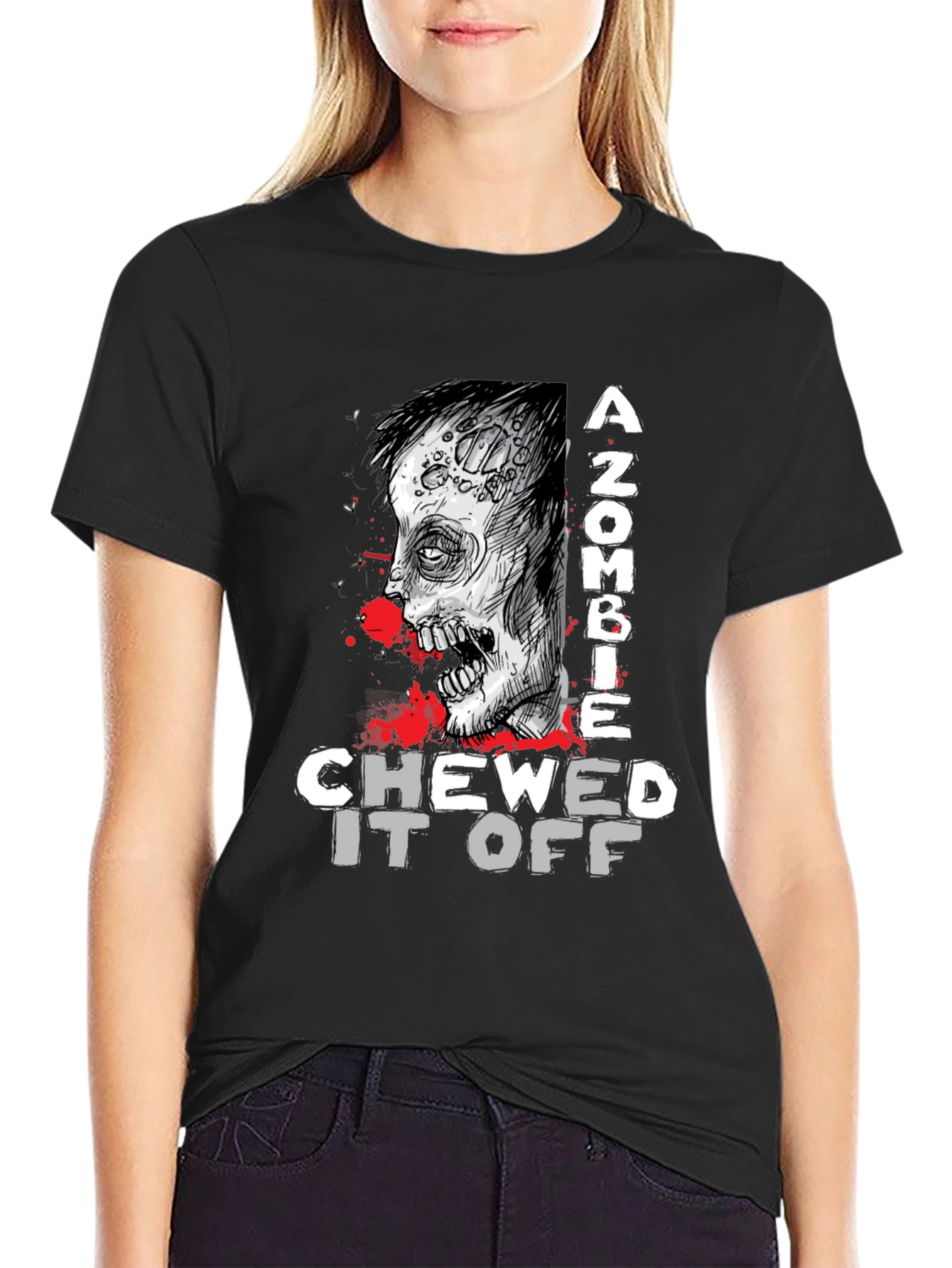 Zombie Chewed It Off Graphic Tee
