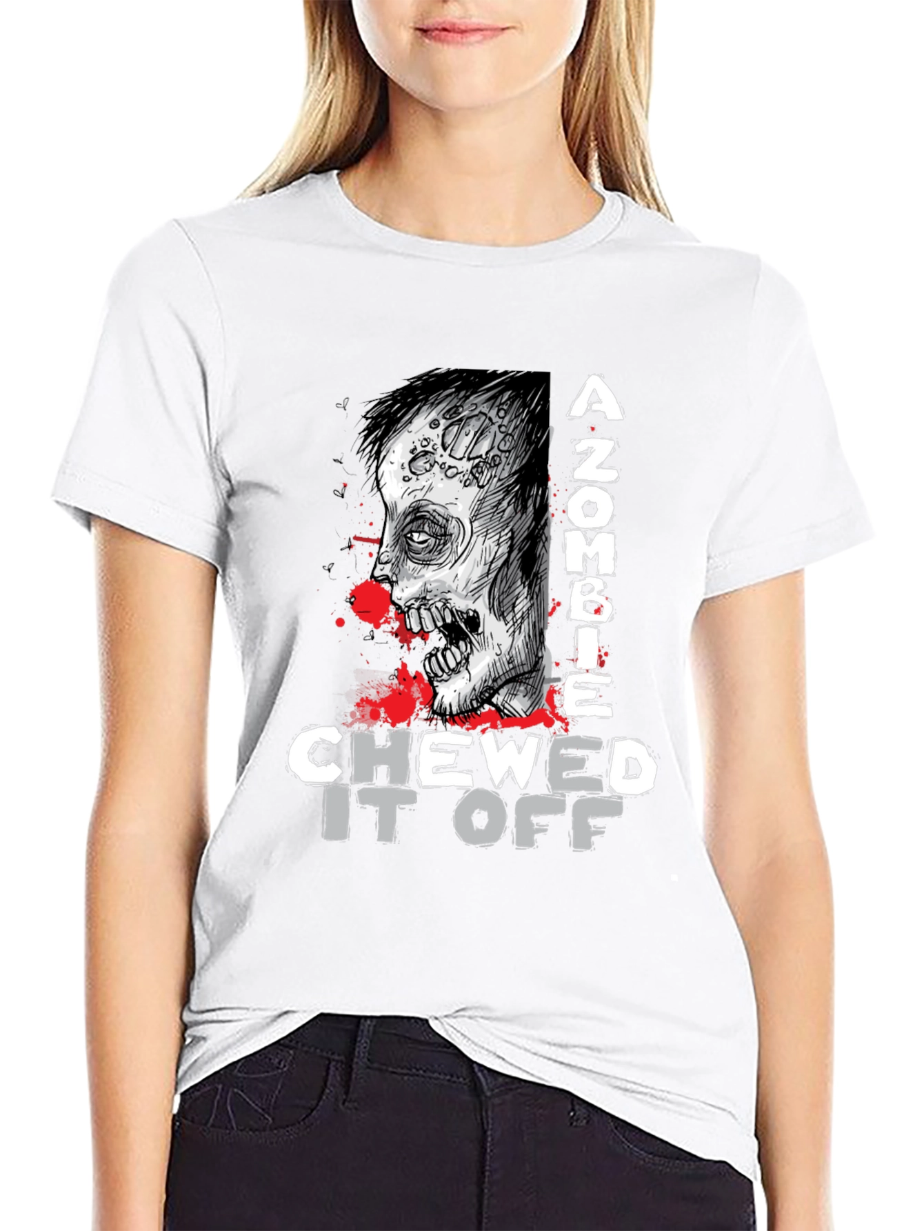 Zombie Chewed It Off Graphic Tee