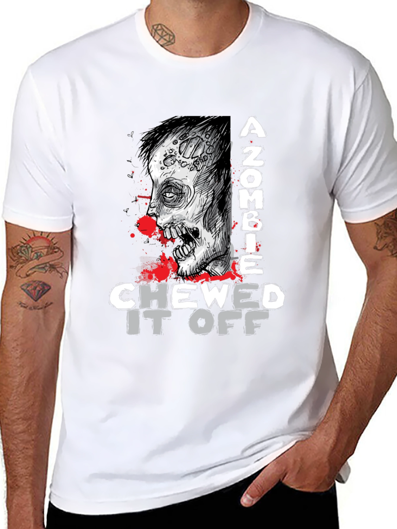 Zombie Chewed It Off Graphic Tee