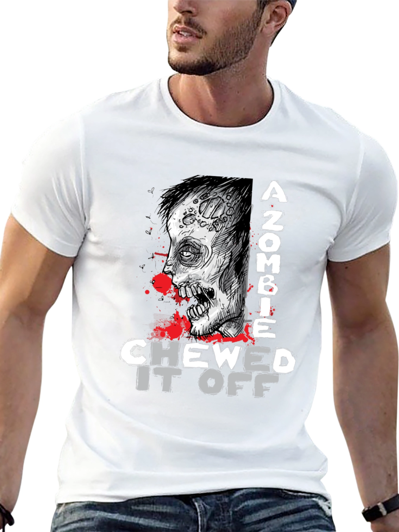 Zombie Chewed It Off Graphic Tee