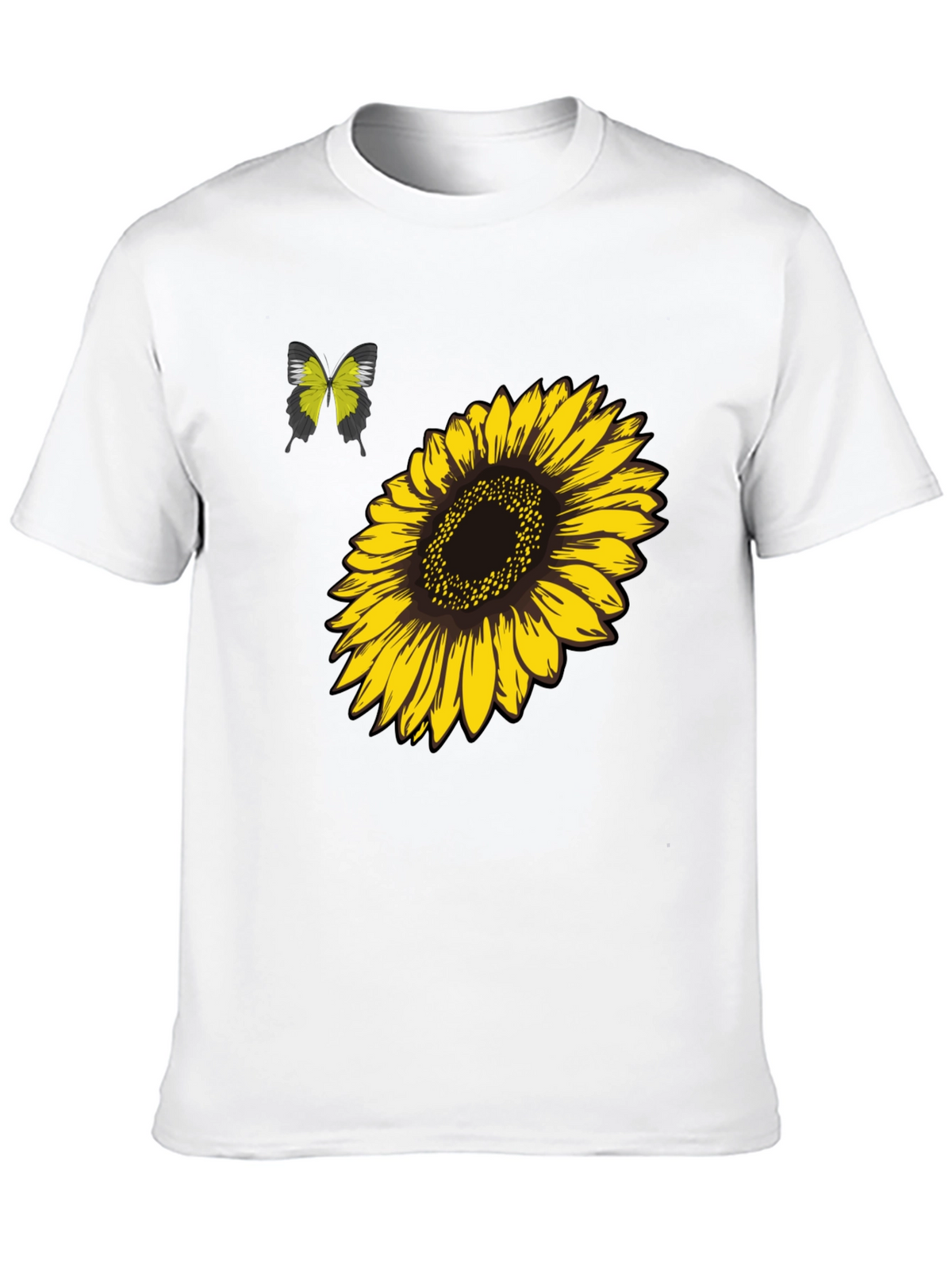 Sunflower & Butterfly Graphic Tee