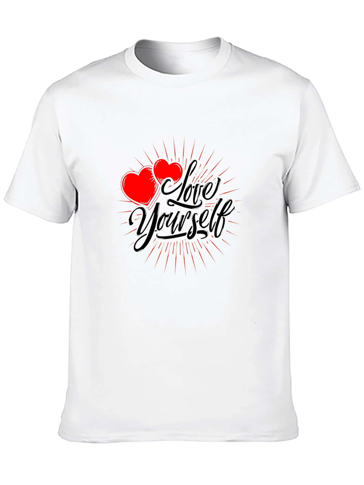 Love Yourself Graphic T-Shirt - Black Cotton Tee