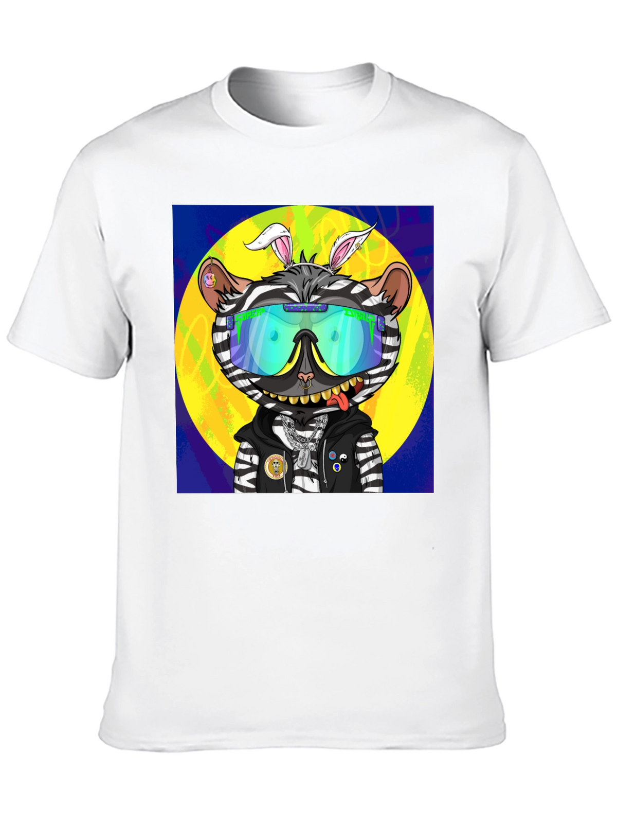 Funky Zebra Cartoon T-Shirt