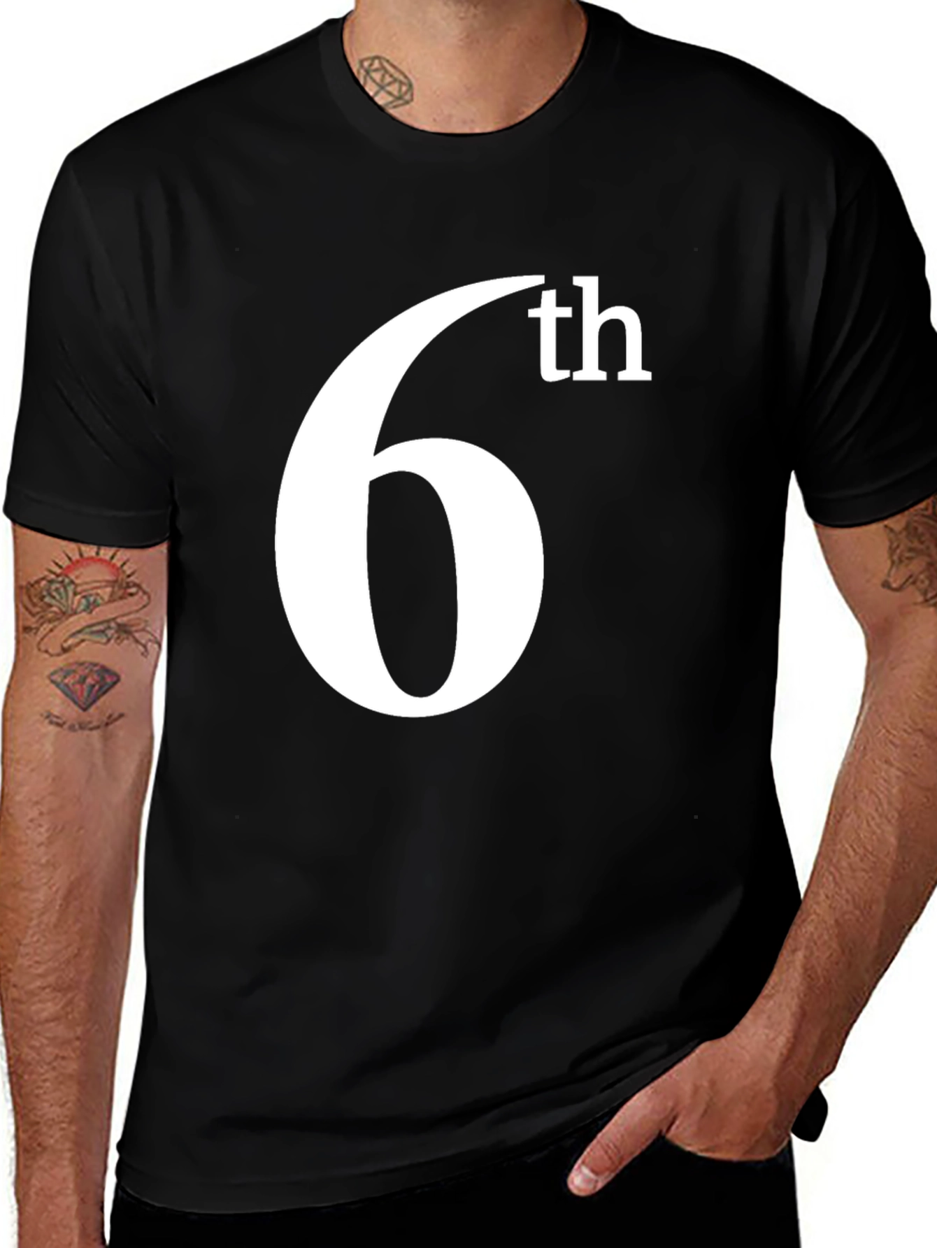 6th T-Shirt - Stylish Graphic Tee