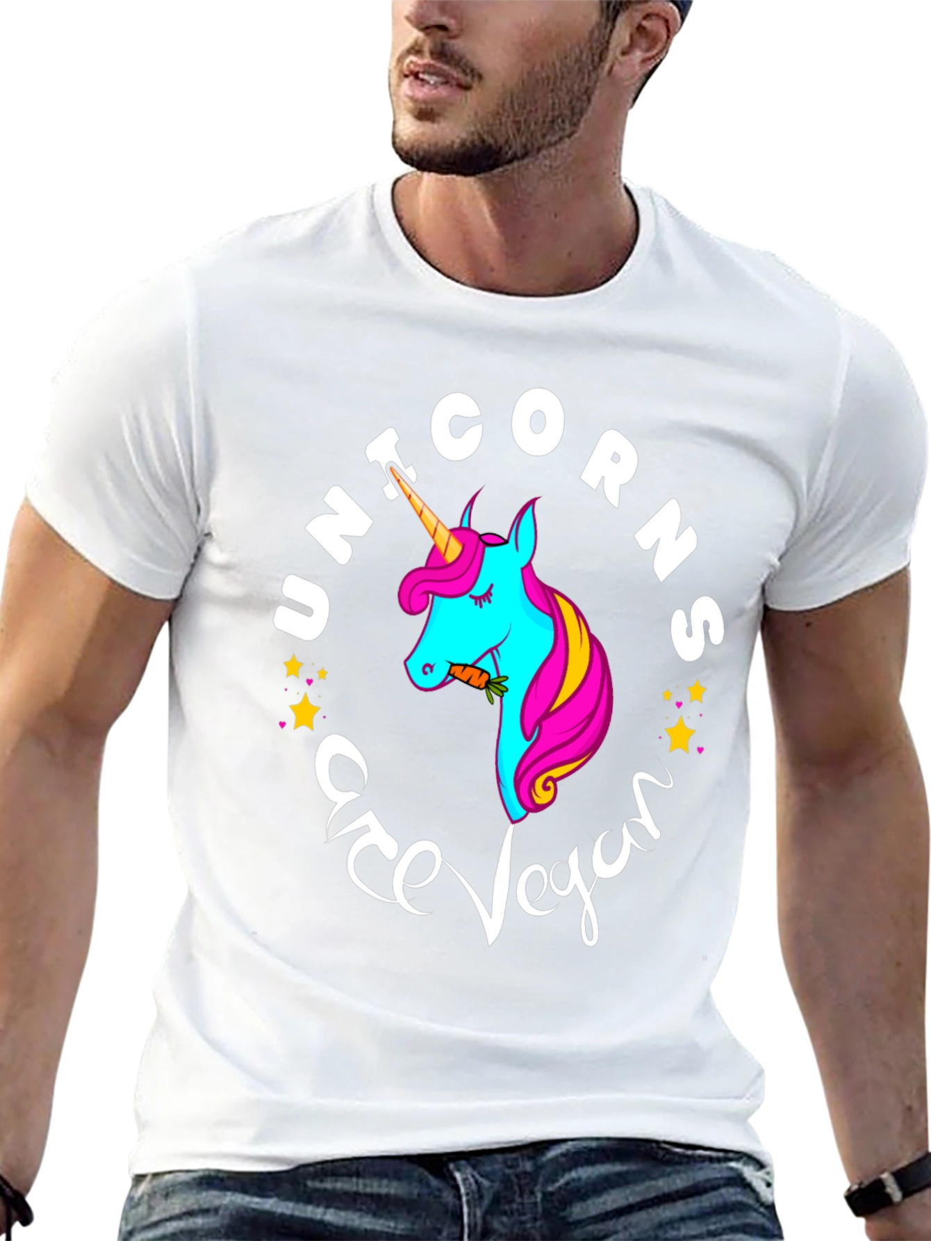 Unicorns Are Vegan Graphic T-Shirt
