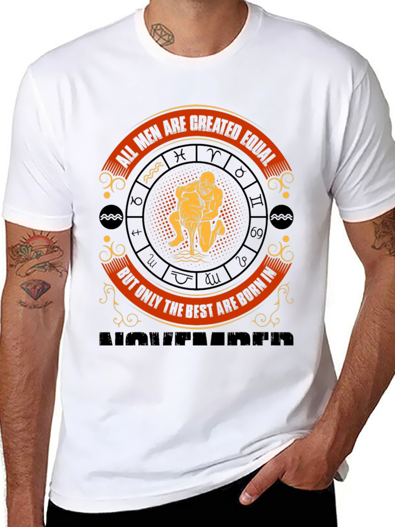 Zodiac Man T-Shirt - Best Men Born In