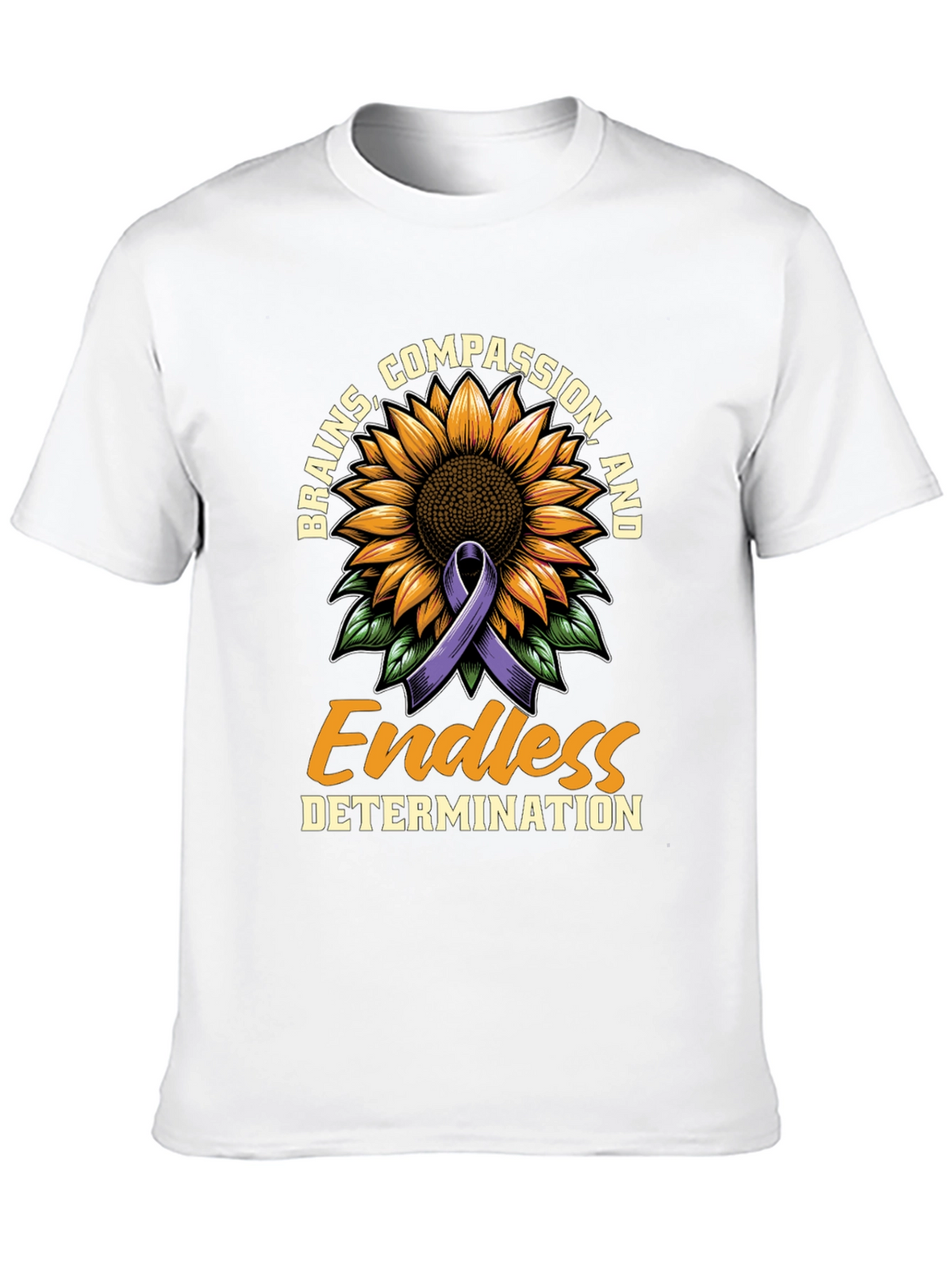 Brains Compassion Endless Determination T-Shirt