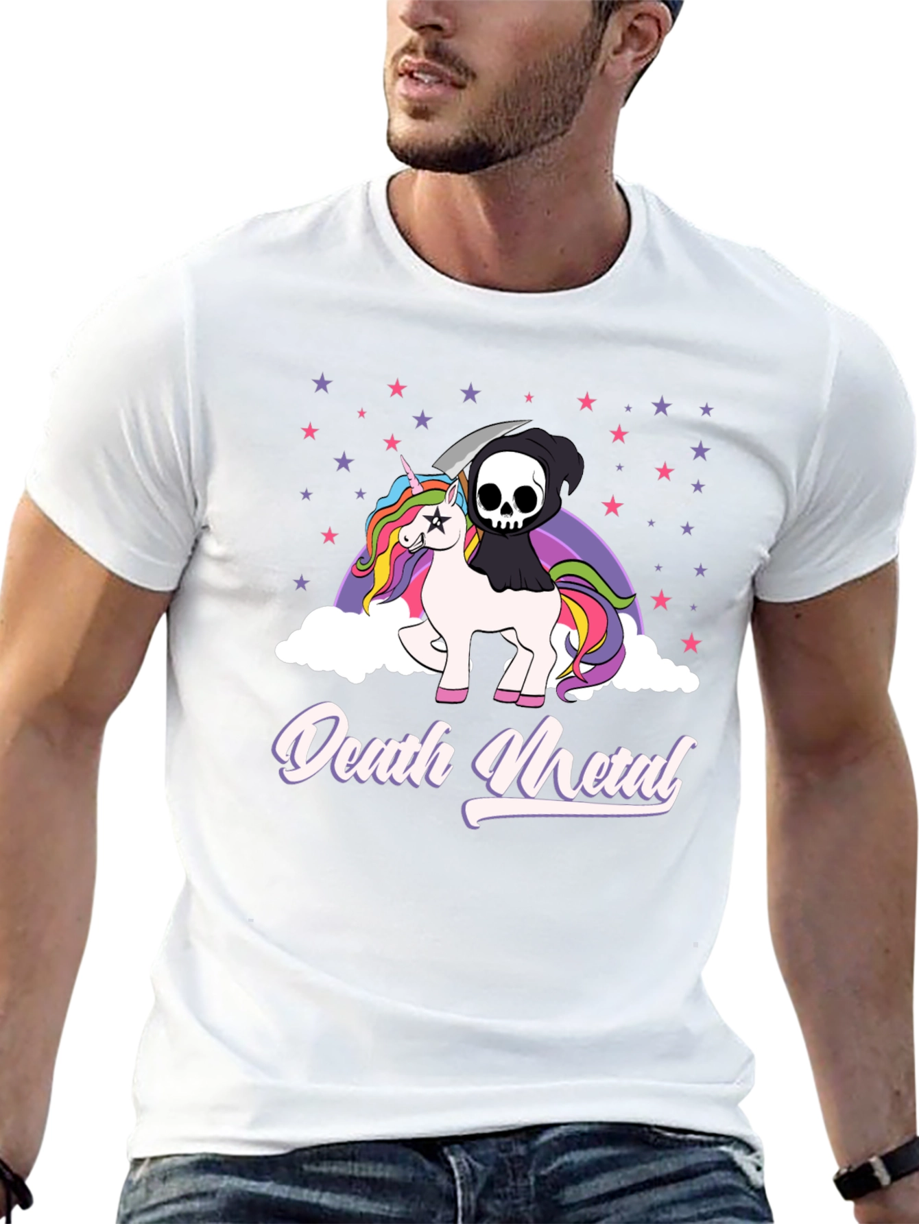 Death Metal Unicorn T-Shirt - Black