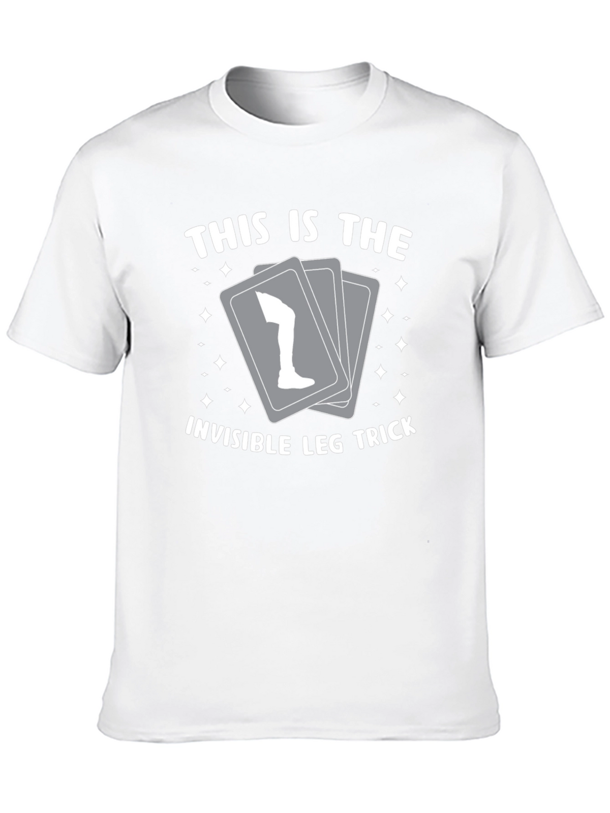 Invisible Leg Trick Graphic Tee - Black Cotton Blend