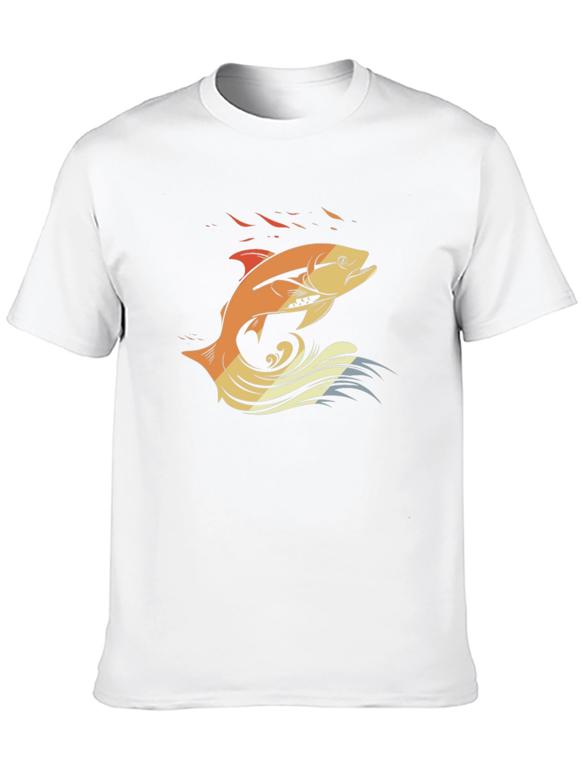 Fishing T-Shirt: Retro Fish Design
