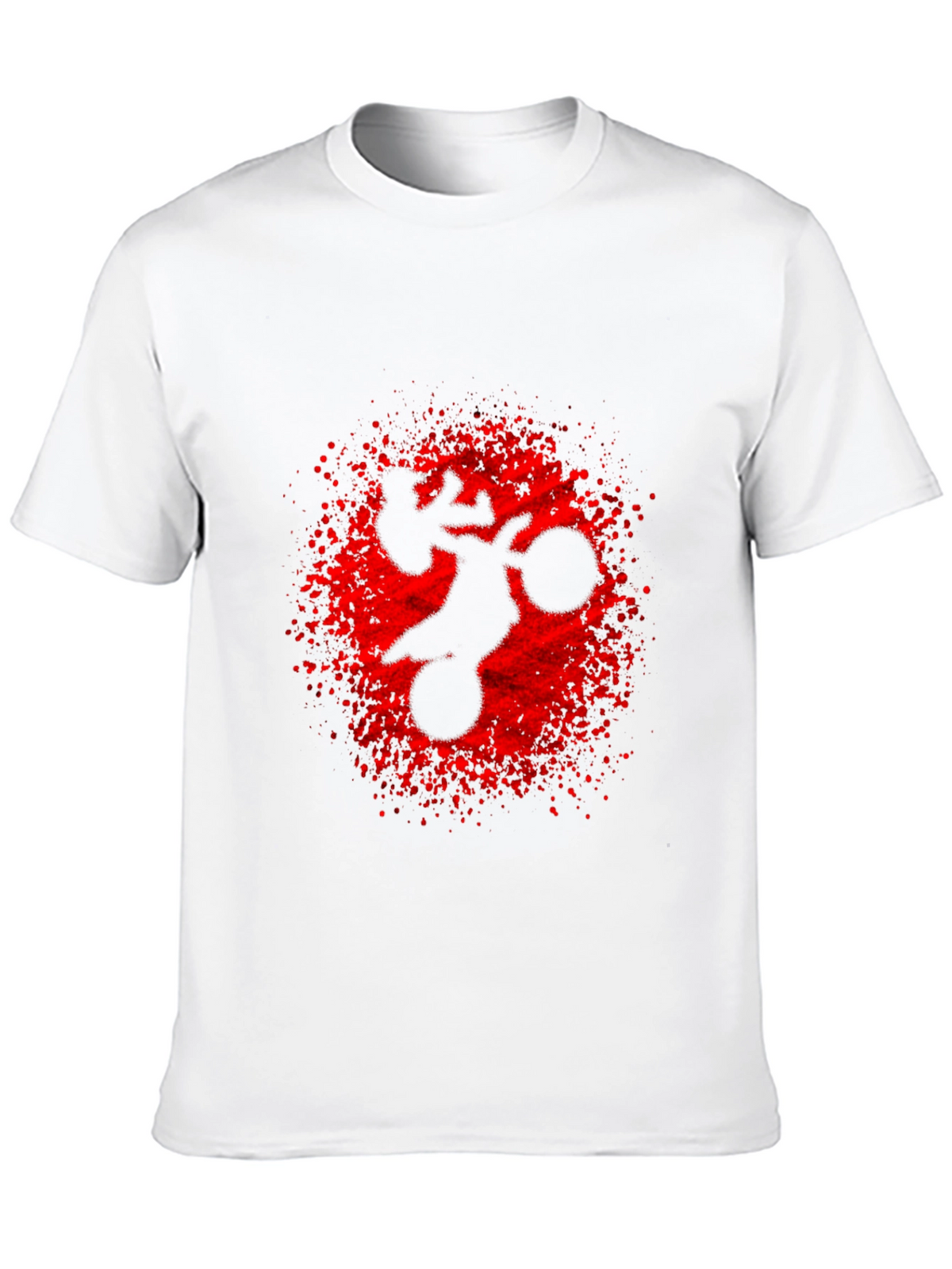 Motorcycle Graphic T-Shirt - Black Crew Neck Tee
