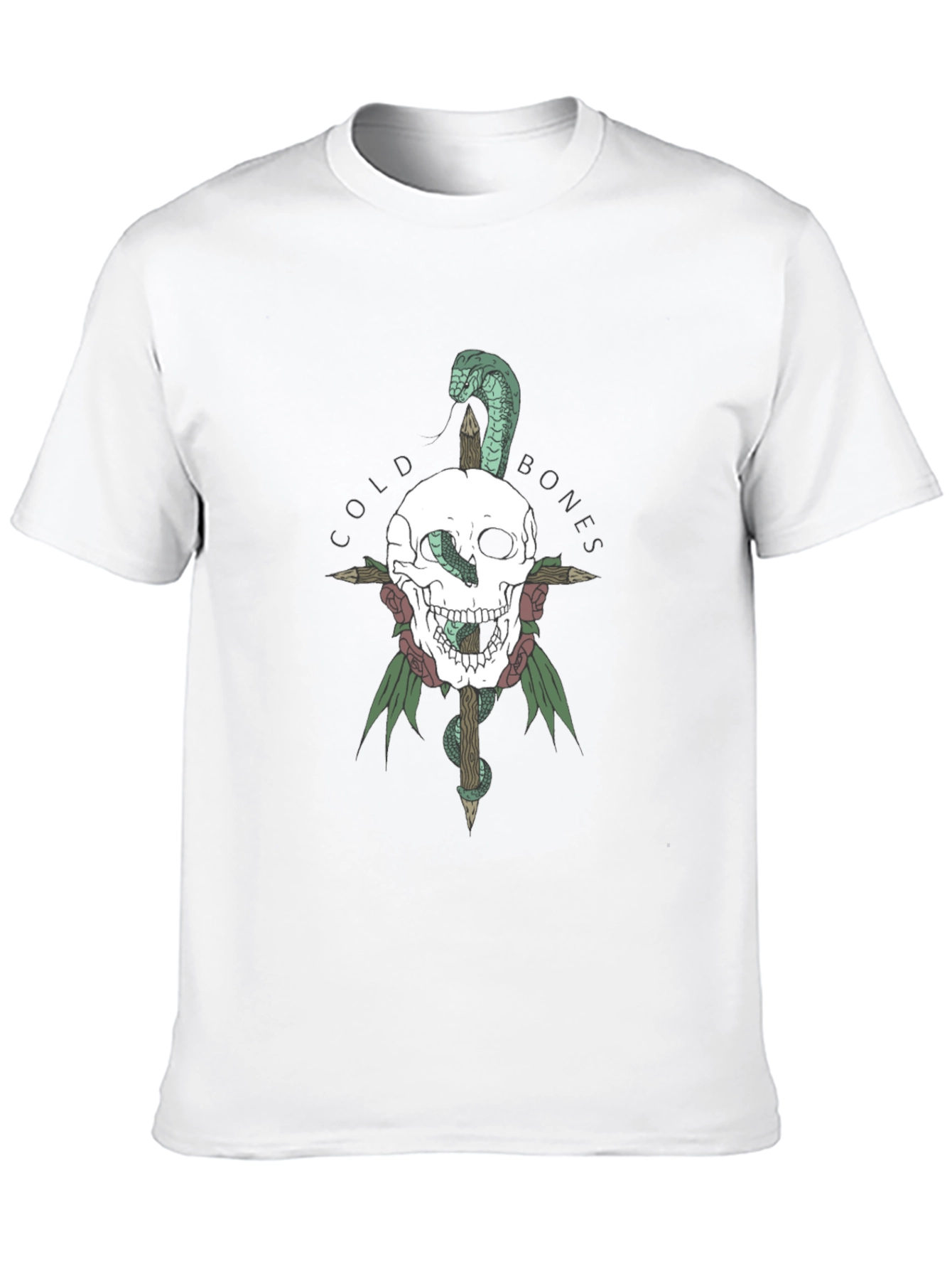 Cold Bones Skull & Snake Graphic Tee