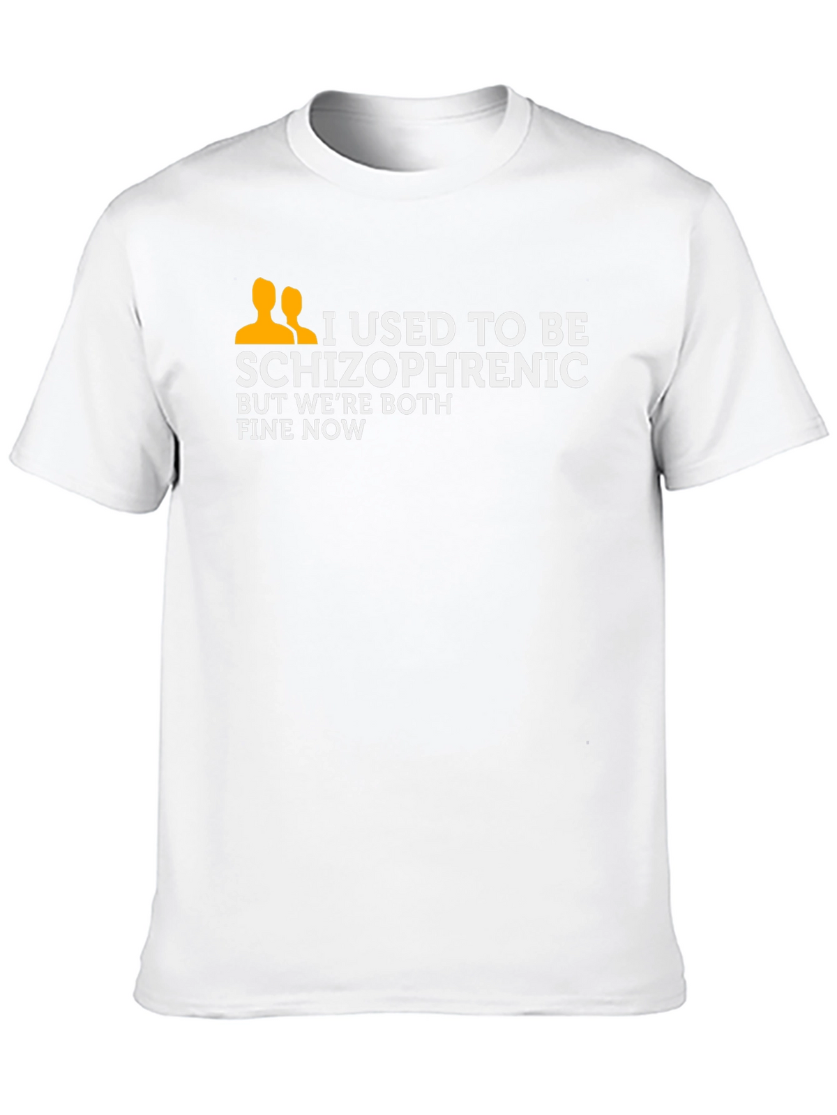 I Used To Be Schizophrenic T-Shirt Funny Joke Tee