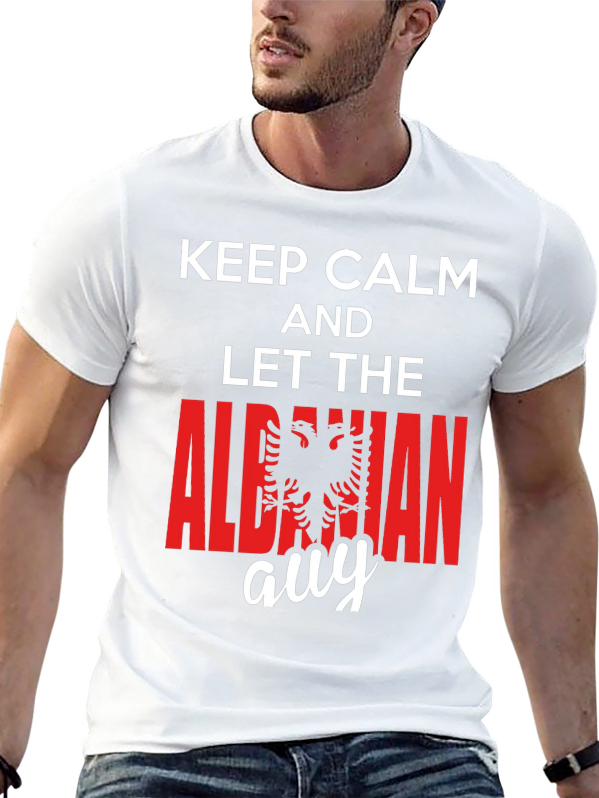 Keep Calm Albanian Guy T-Shirt