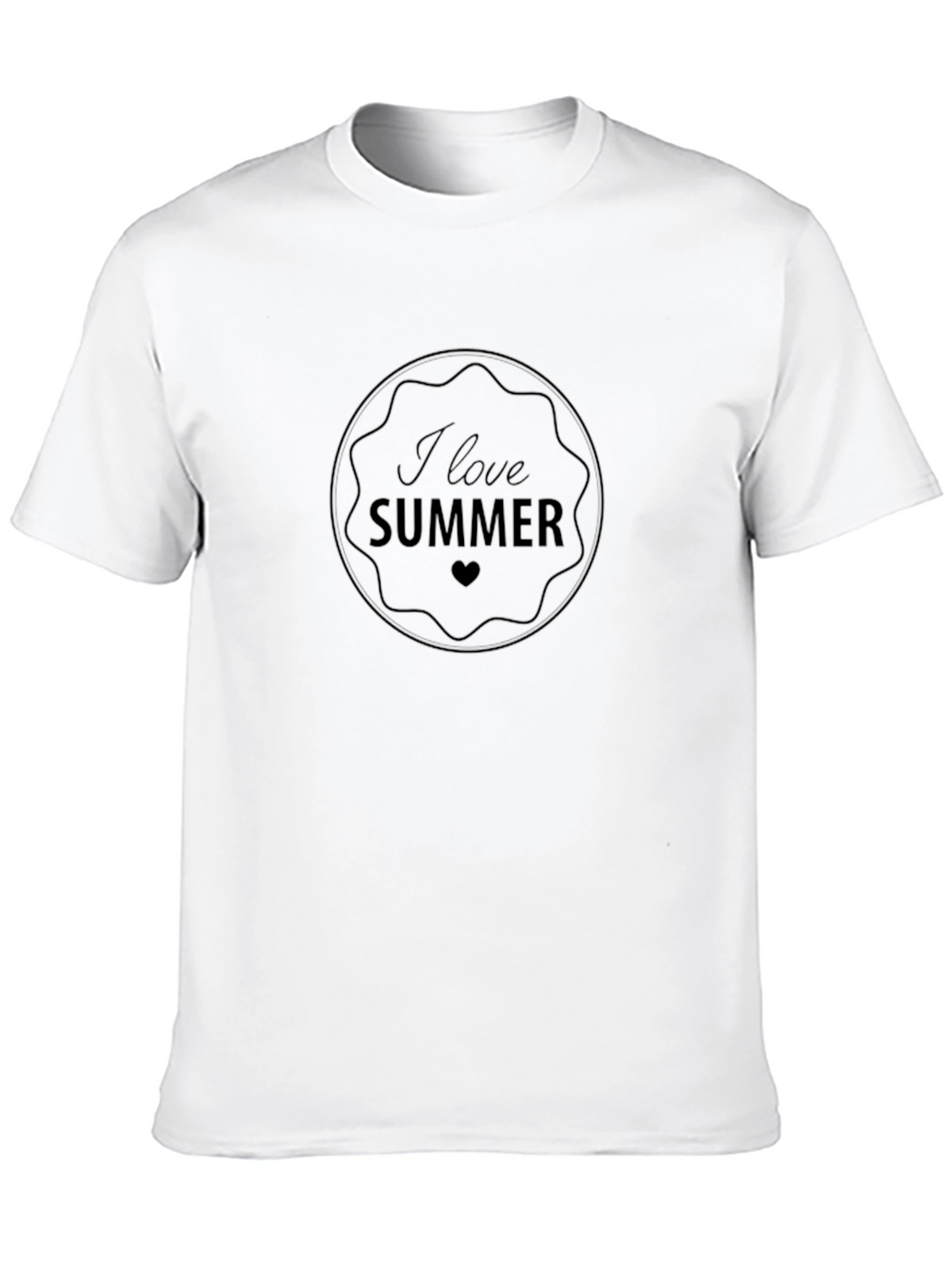 I Love Summer T-Shirt - Black
