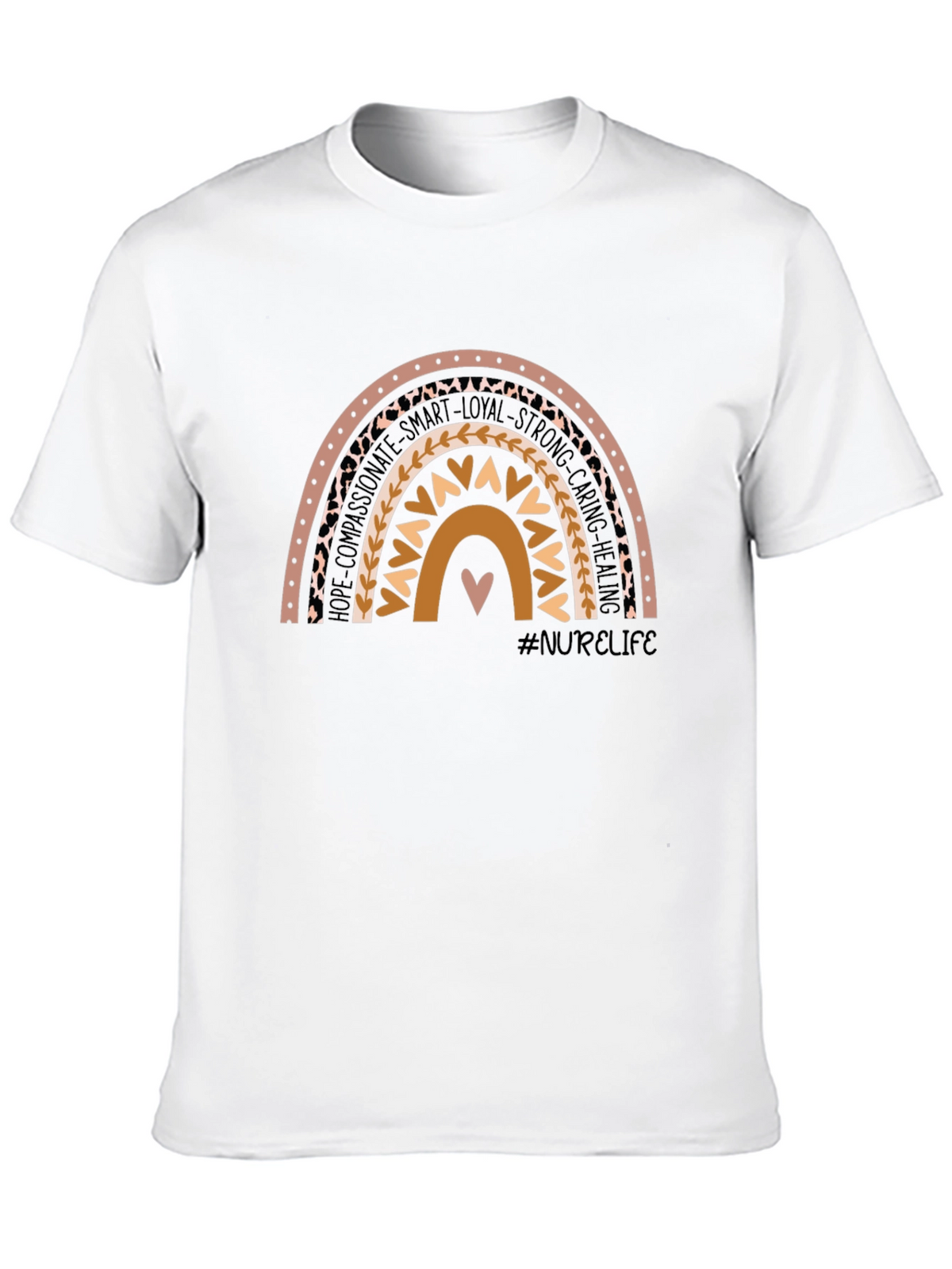 Nurse Life Rainbow Graphic T-Shirt