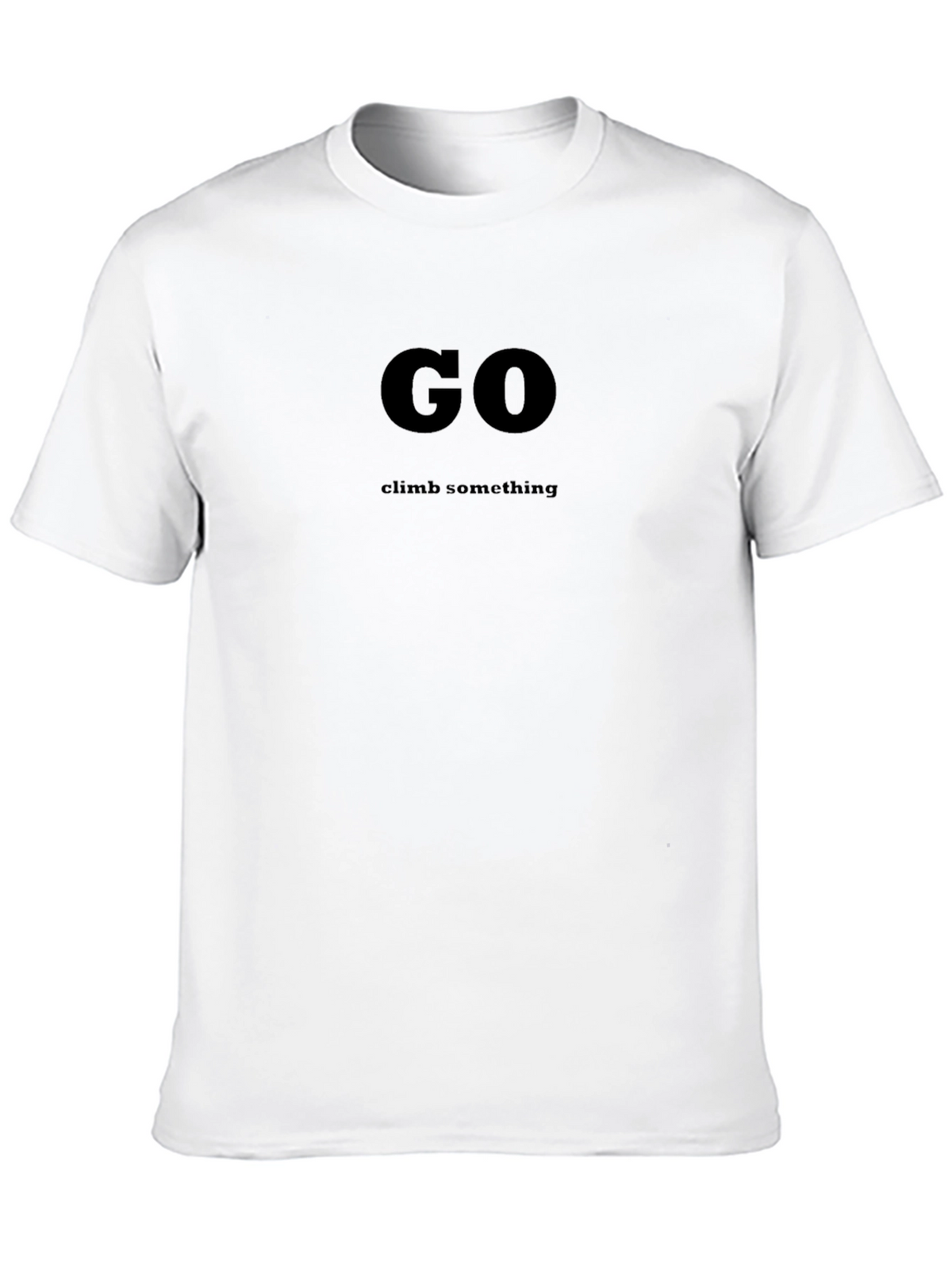 Go Climb Something Black Graphic T-Shirt