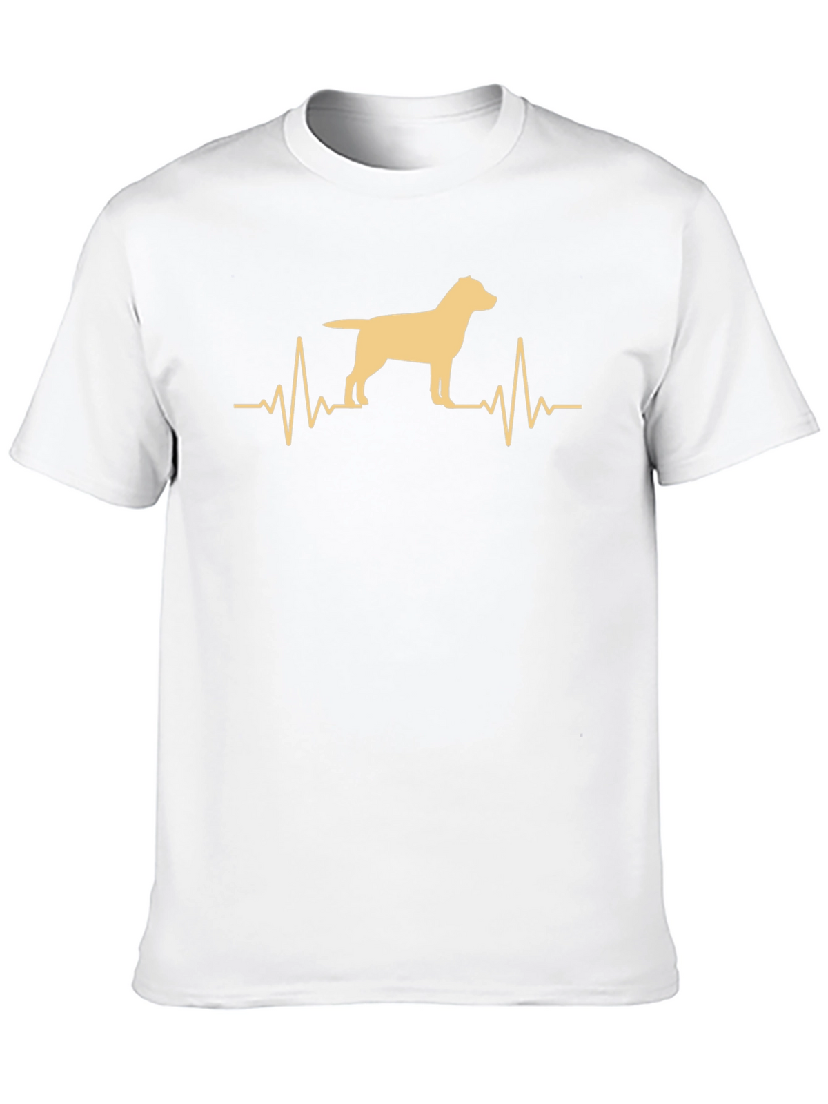 Dog Heartbeat T-Shirt - Black Graphic Tee