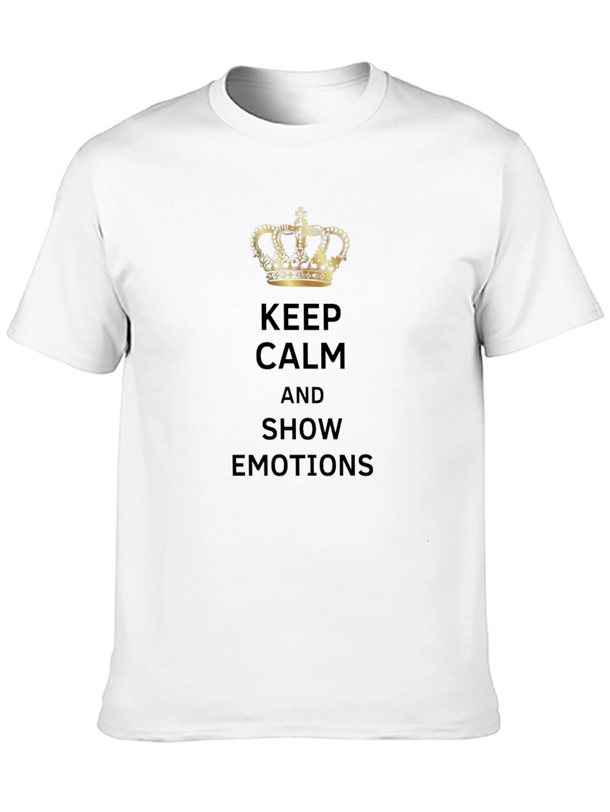 Keep Calm & Show Emotions Black T-Shirt